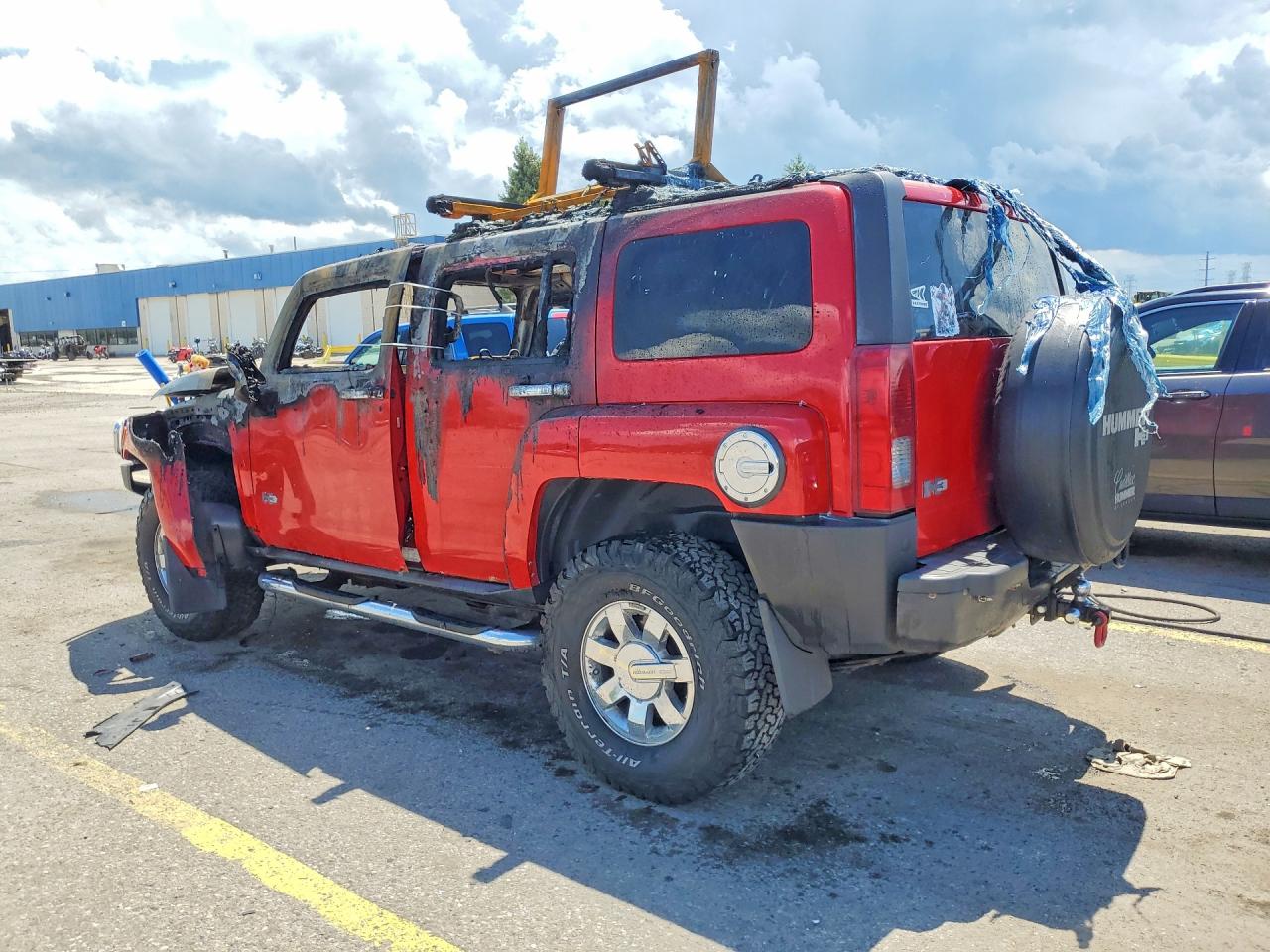 2006 Hummer H3 Red vin: 5GTDN136168239570