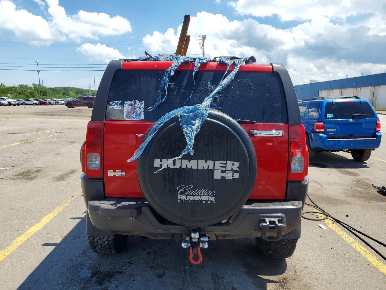 2006 Hummer H3 Red vin: 5GTDN136168239570