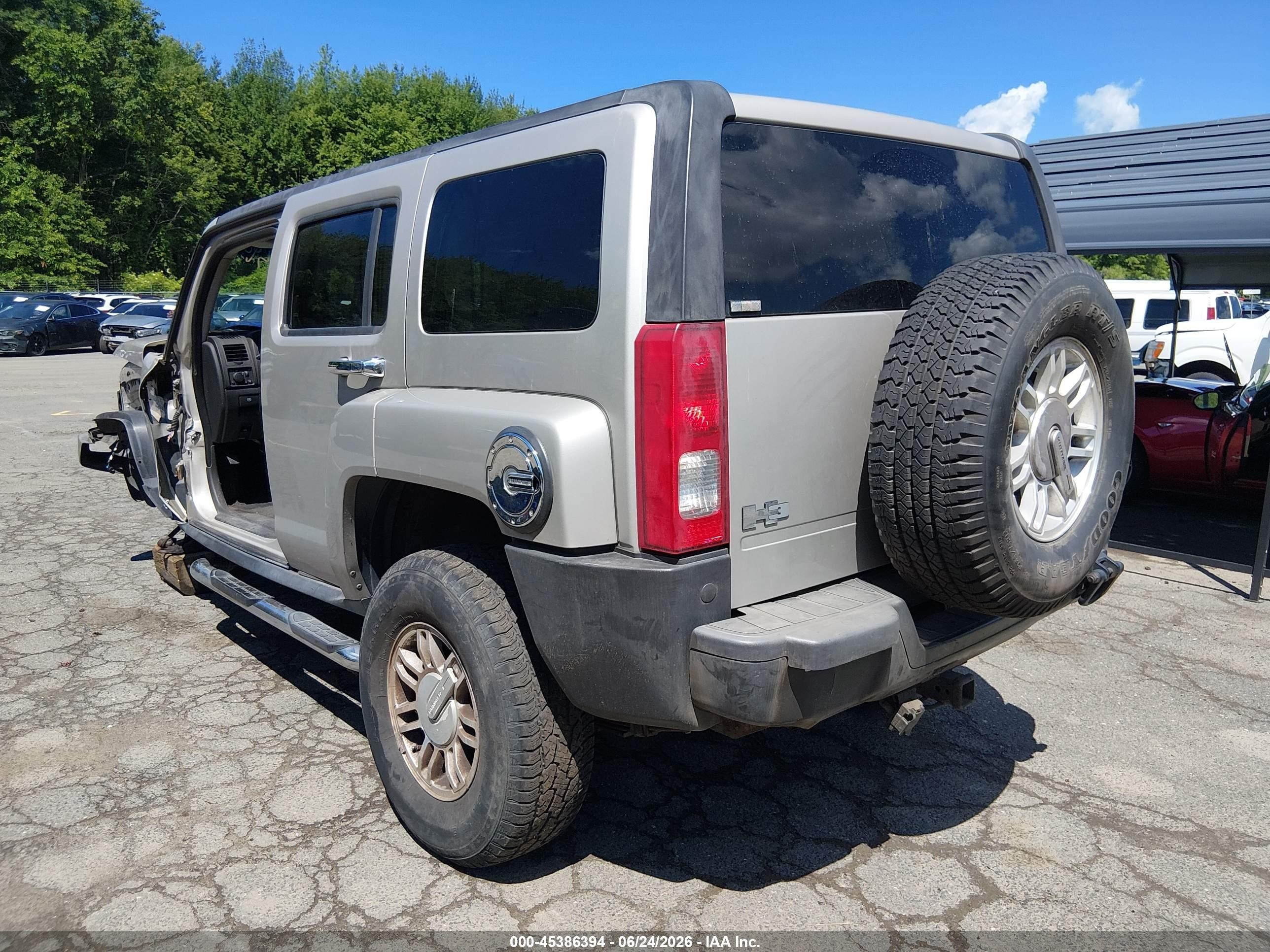 2006 Hummer H3 Suv   Silver vin: 5GTDN136168307043