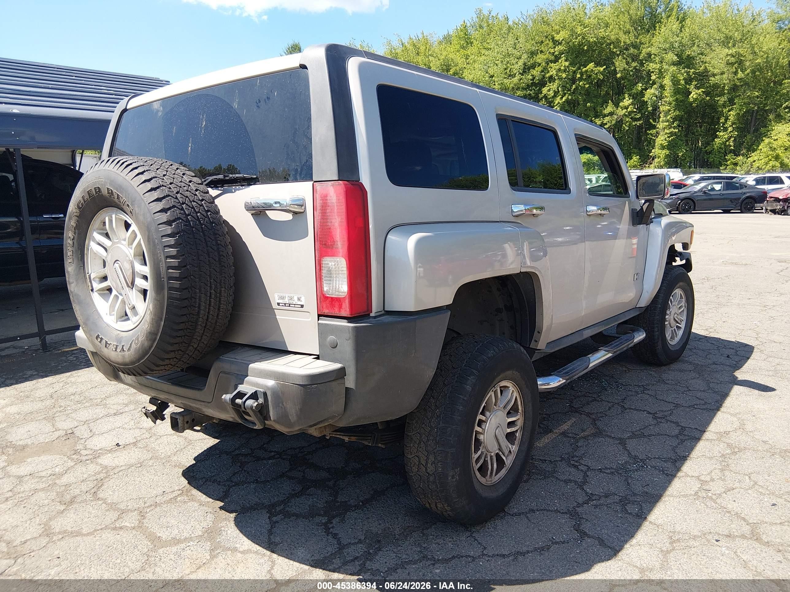 2006 Hummer H3 Suv   Silver vin: 5GTDN136168307043