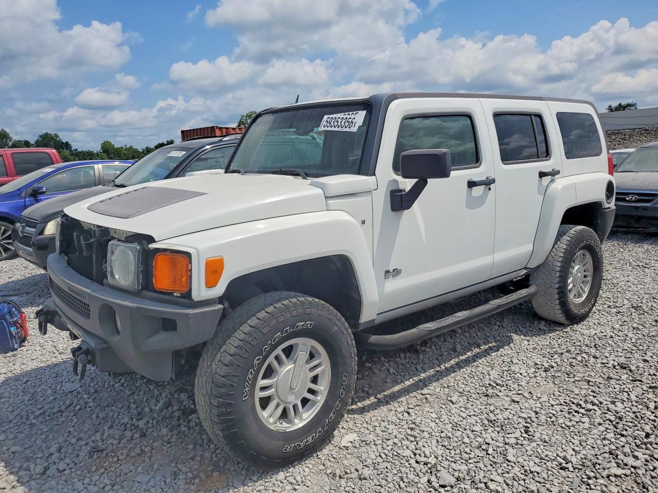 2006 Hummer H3 White vin: 5GTDN136168310959