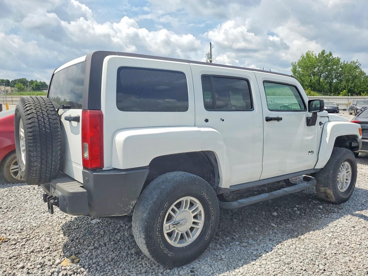 2006 Hummer H3 White vin: 5GTDN136168310959
