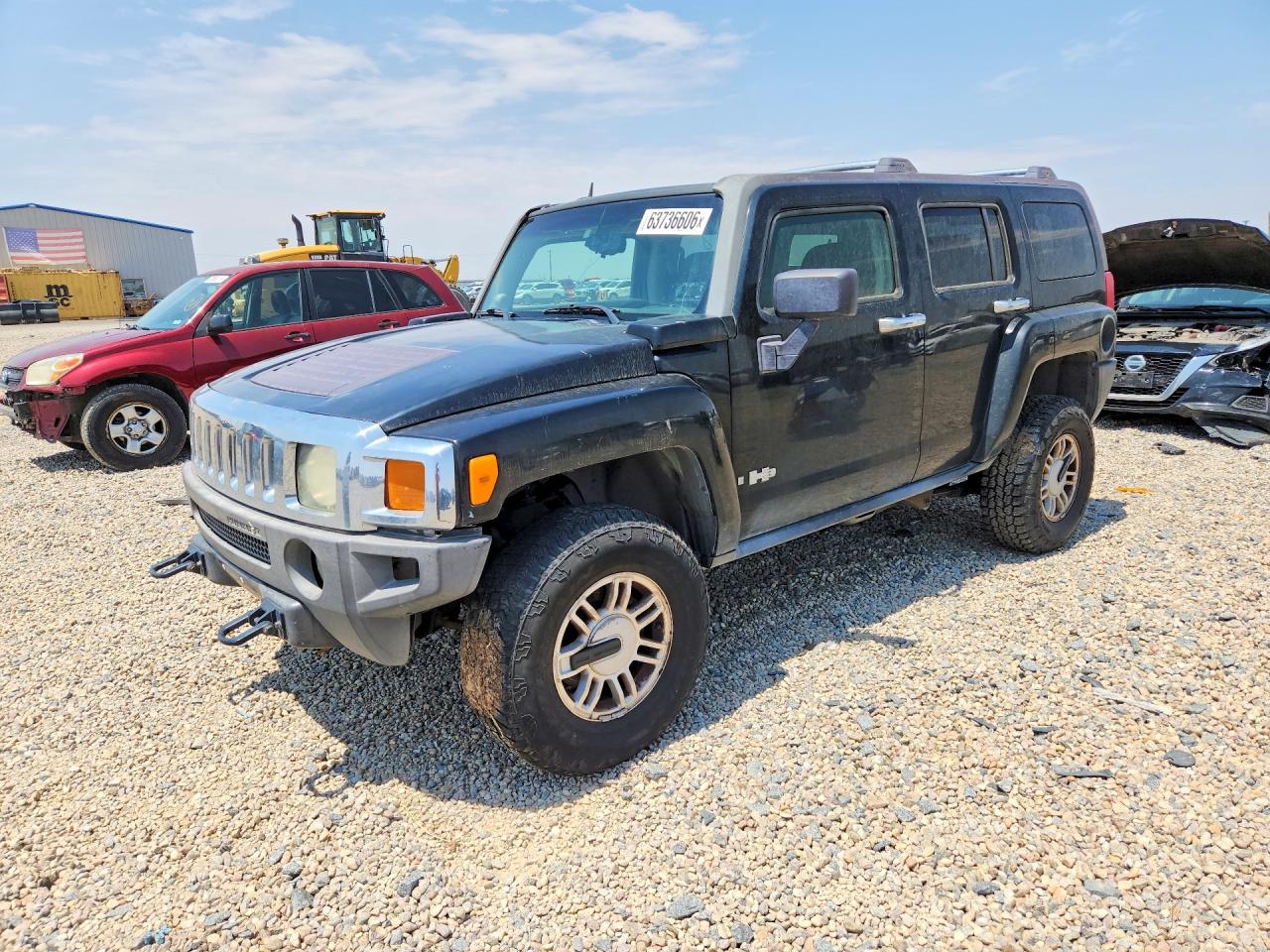 2006 Hummer H3 Black vin: 5GTDN136268124993