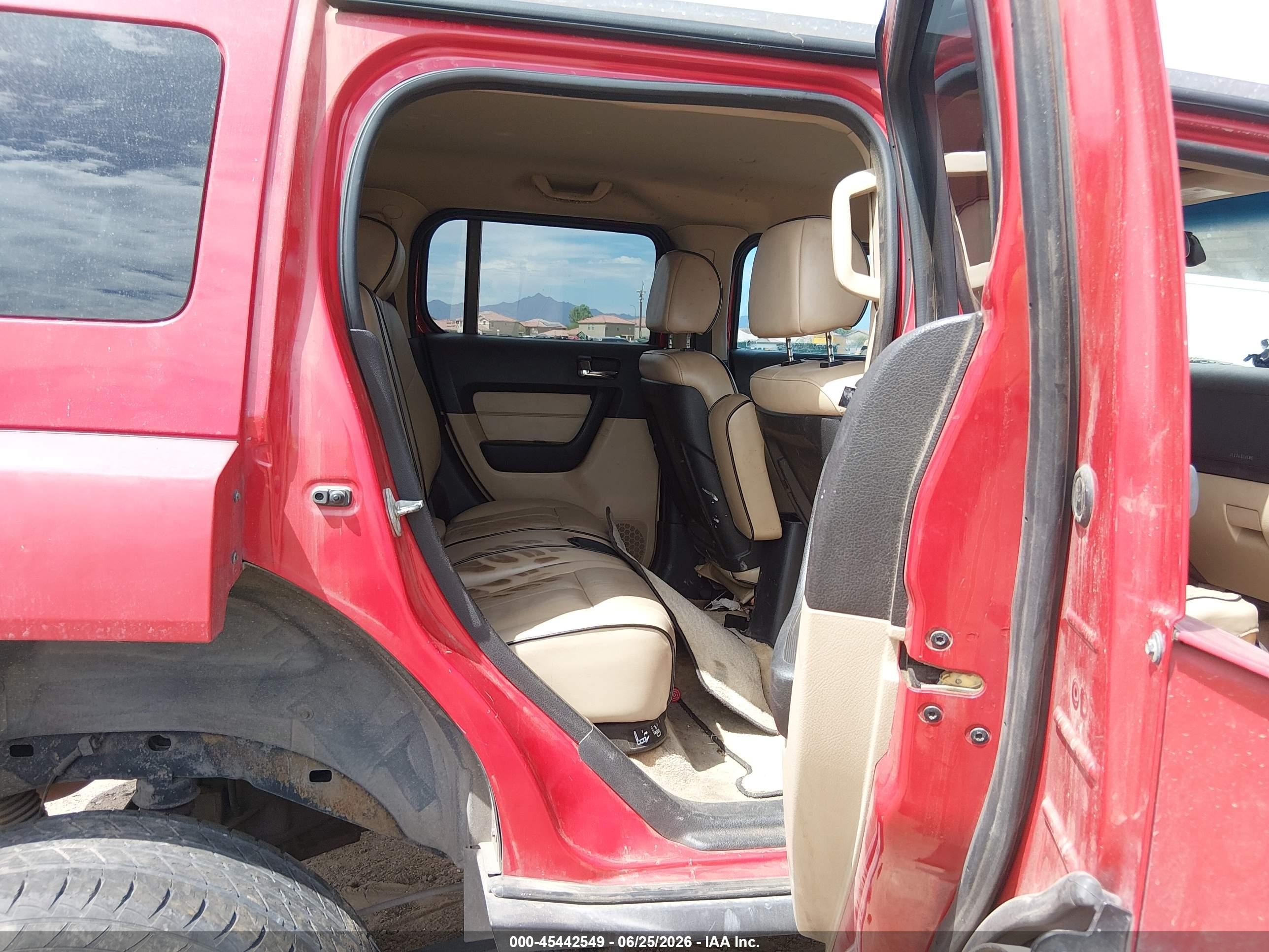 2006 Hummer H3 Suv   Red vin: 5GTDN136268271119