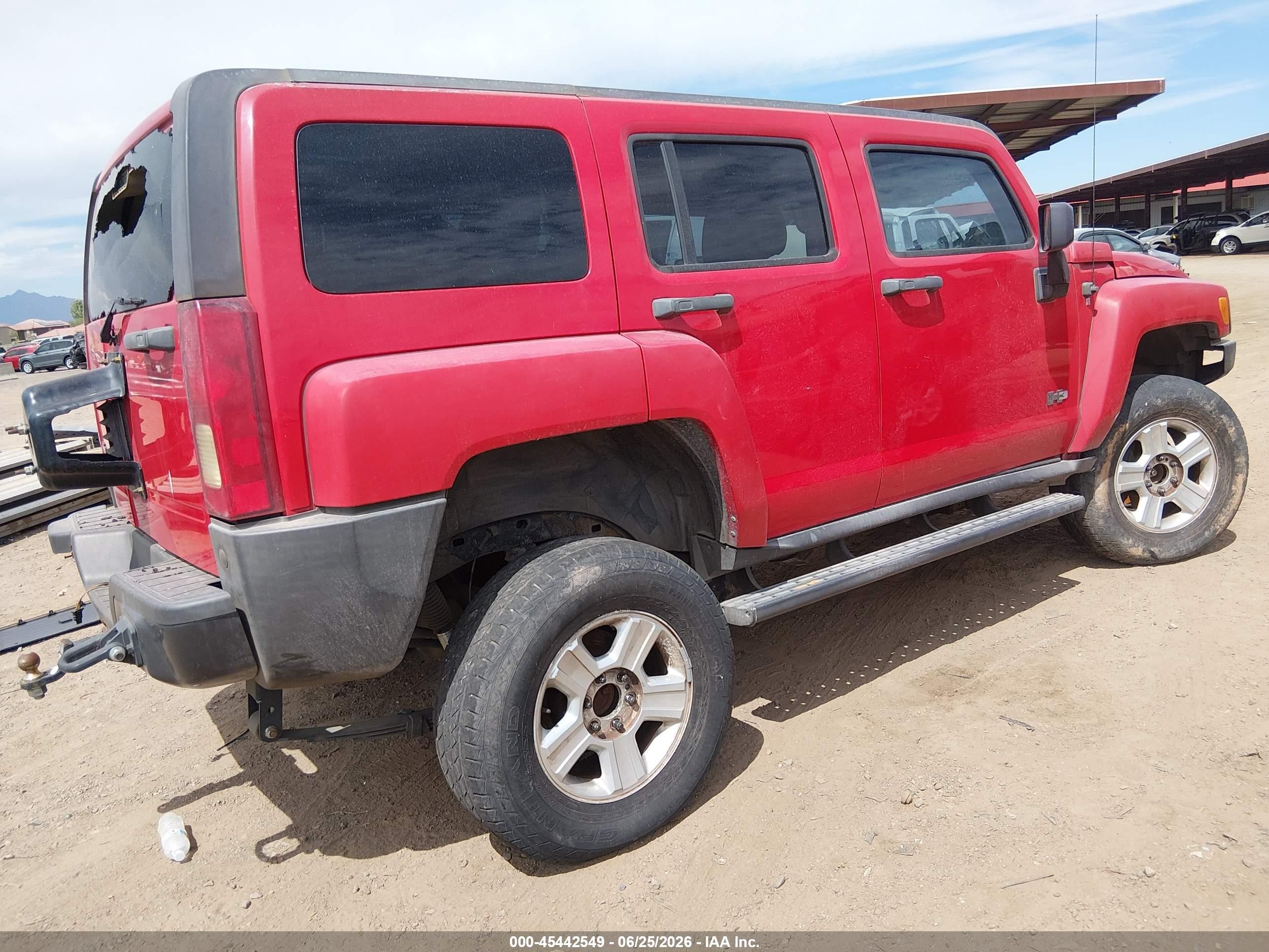 2006 Hummer H3 Suv   Red vin: 5GTDN136268271119
