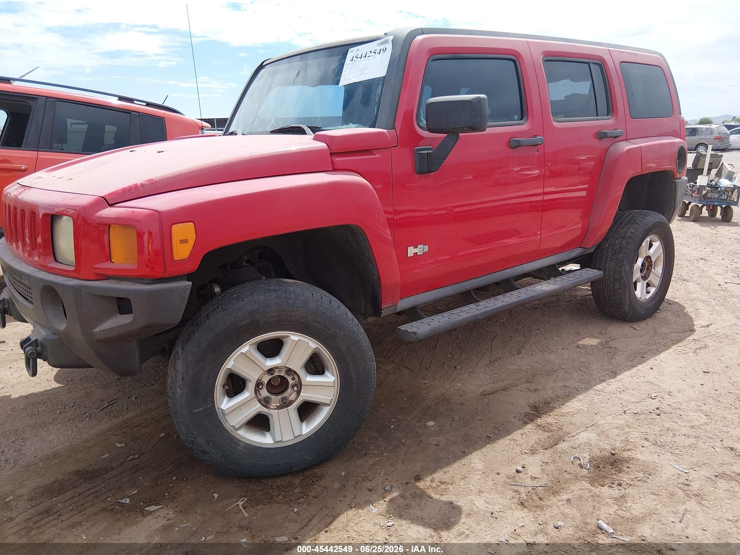 2006 Hummer H3 Suv   Red vin: 5GTDN136268271119