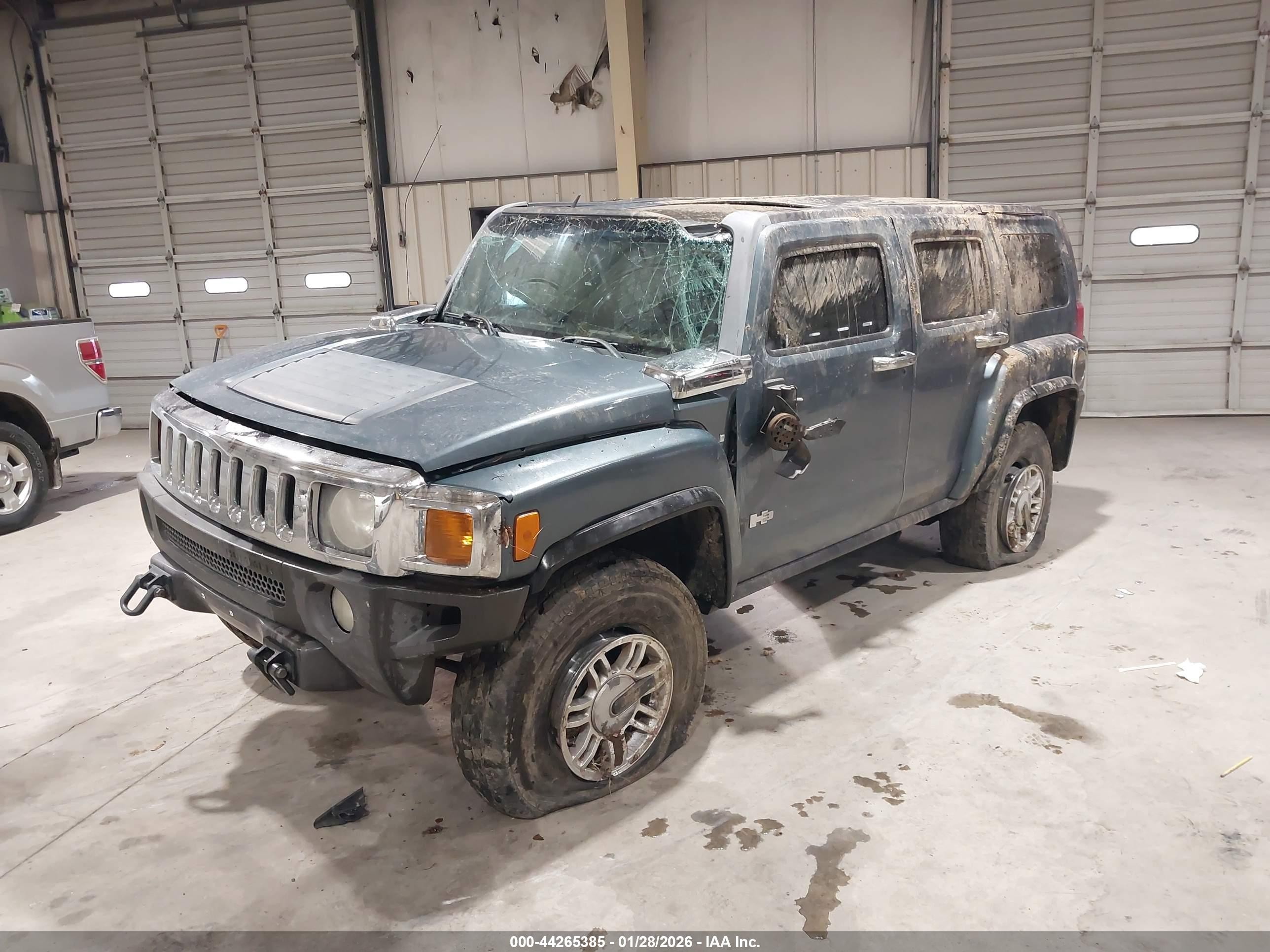 2006 Hummer H3 Suv   Gray vin: 5GTDN136268308234