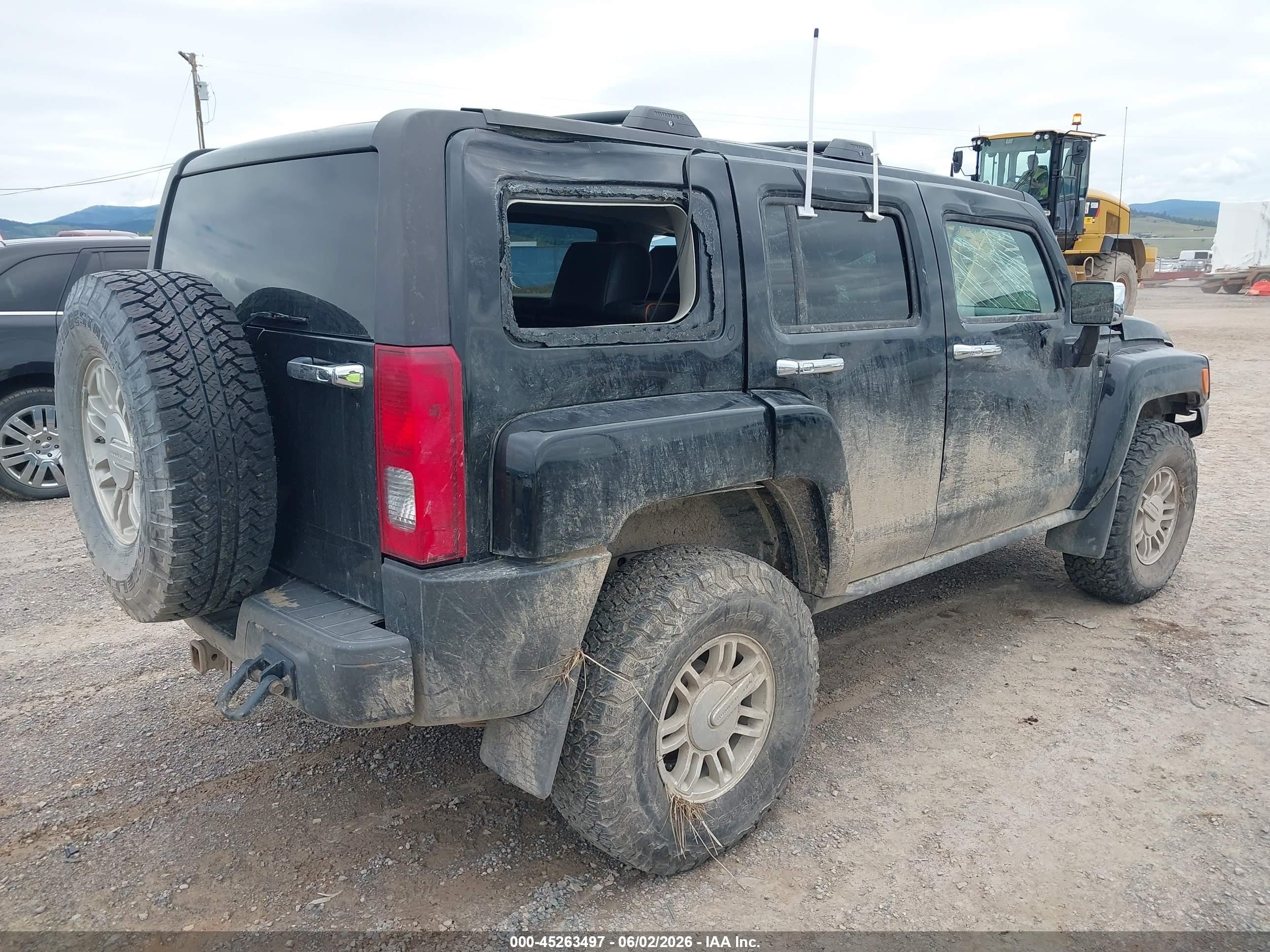 2006 Hummer H3 Suv   Black vin: 5GTDN136268313529