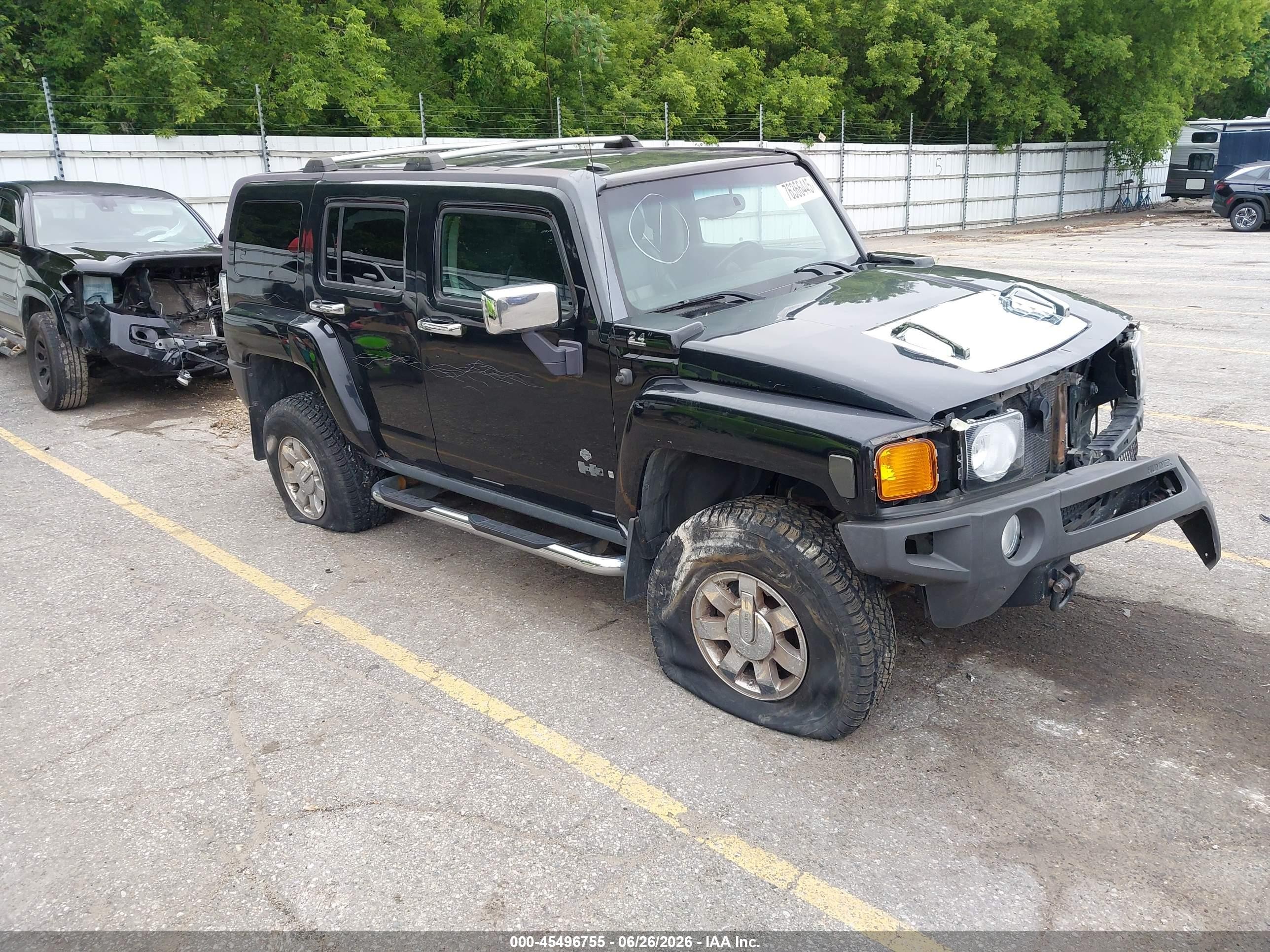 2006 Hummer H3 Suv   Black vin: 5GTDN136368101903