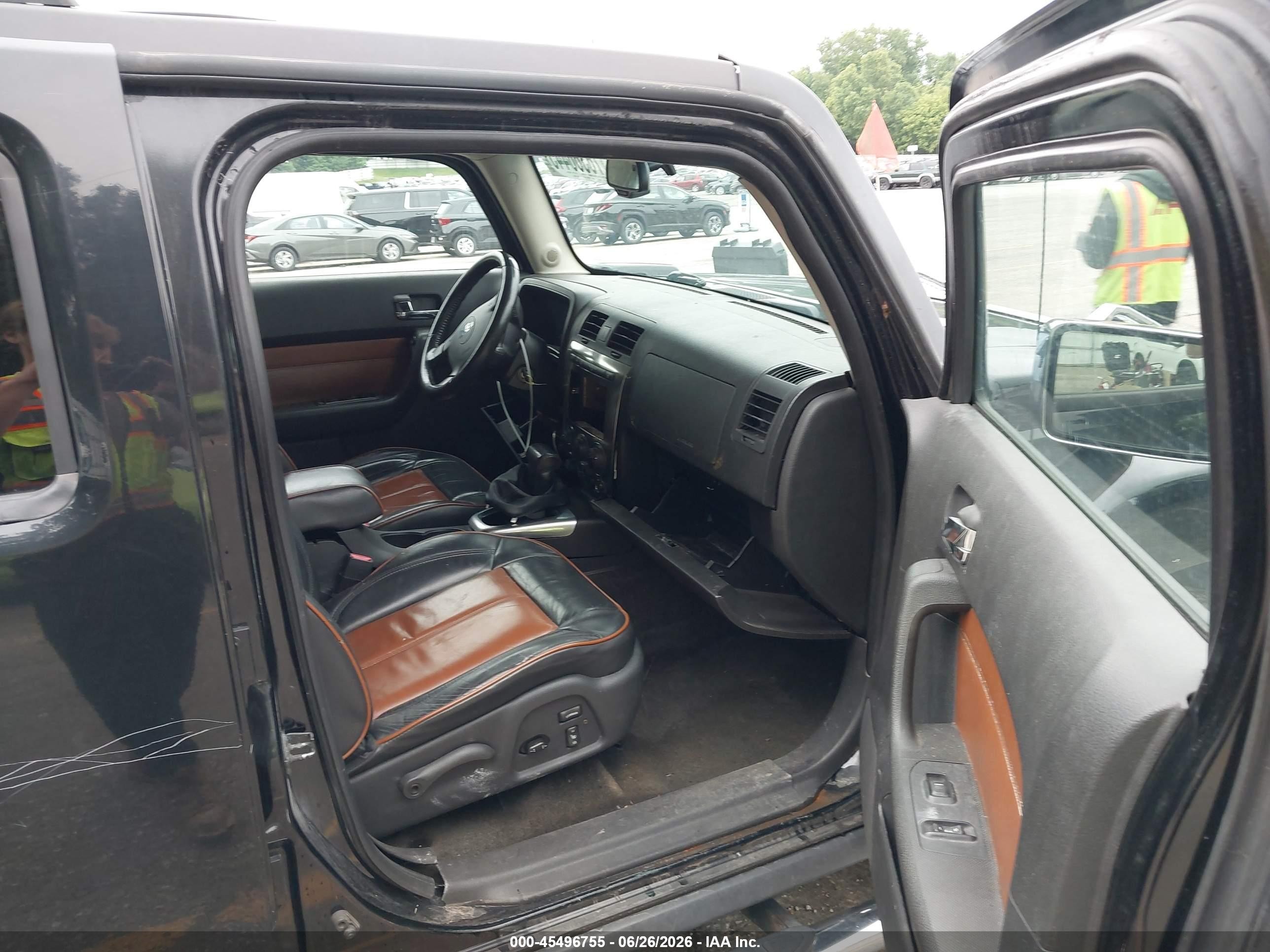 2006 Hummer H3 Suv   Black vin: 5GTDN136368101903