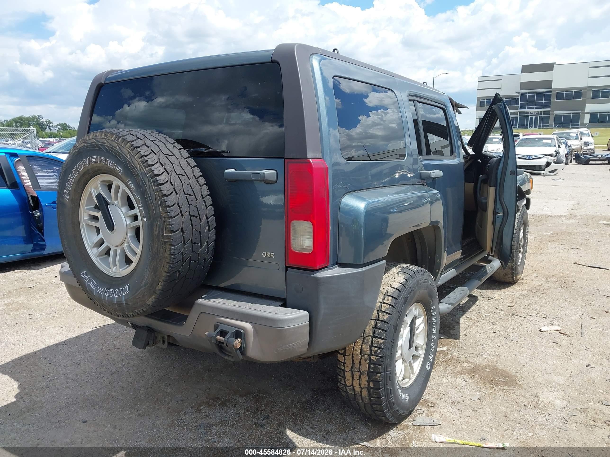 2006 Hummer H3 Suv Gray vin: 5GTDN136368158909