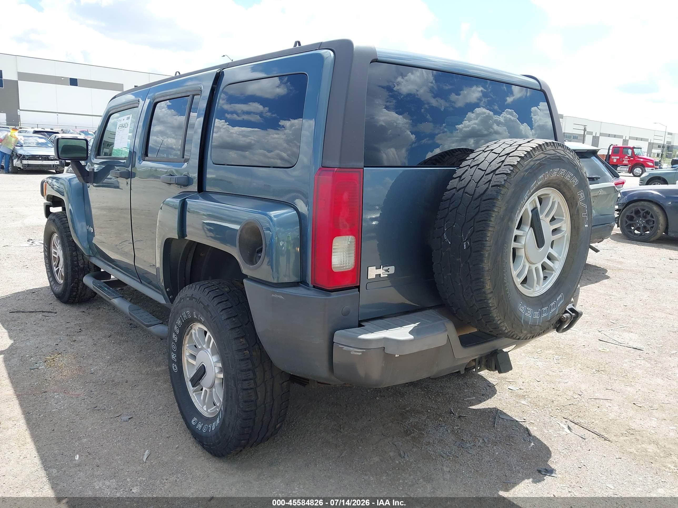 2006 Hummer H3 Suv Gray vin: 5GTDN136368158909