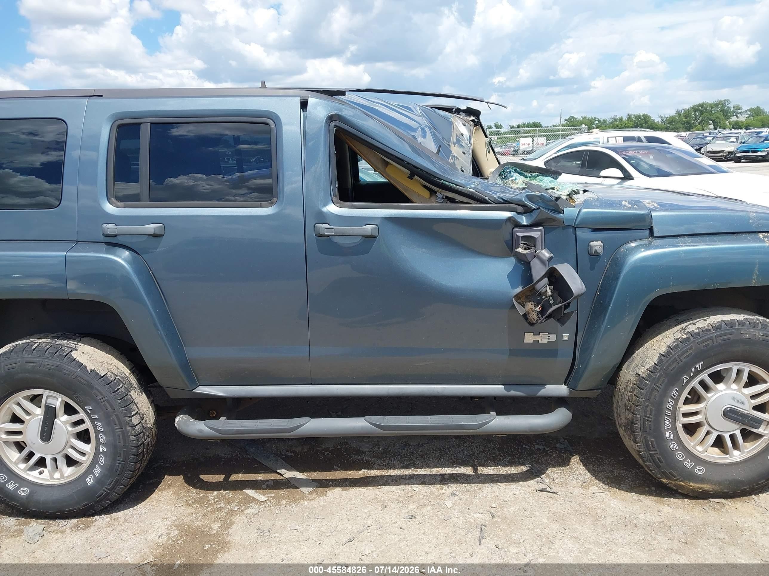 2006 Hummer H3 Suv Gray vin: 5GTDN136368158909