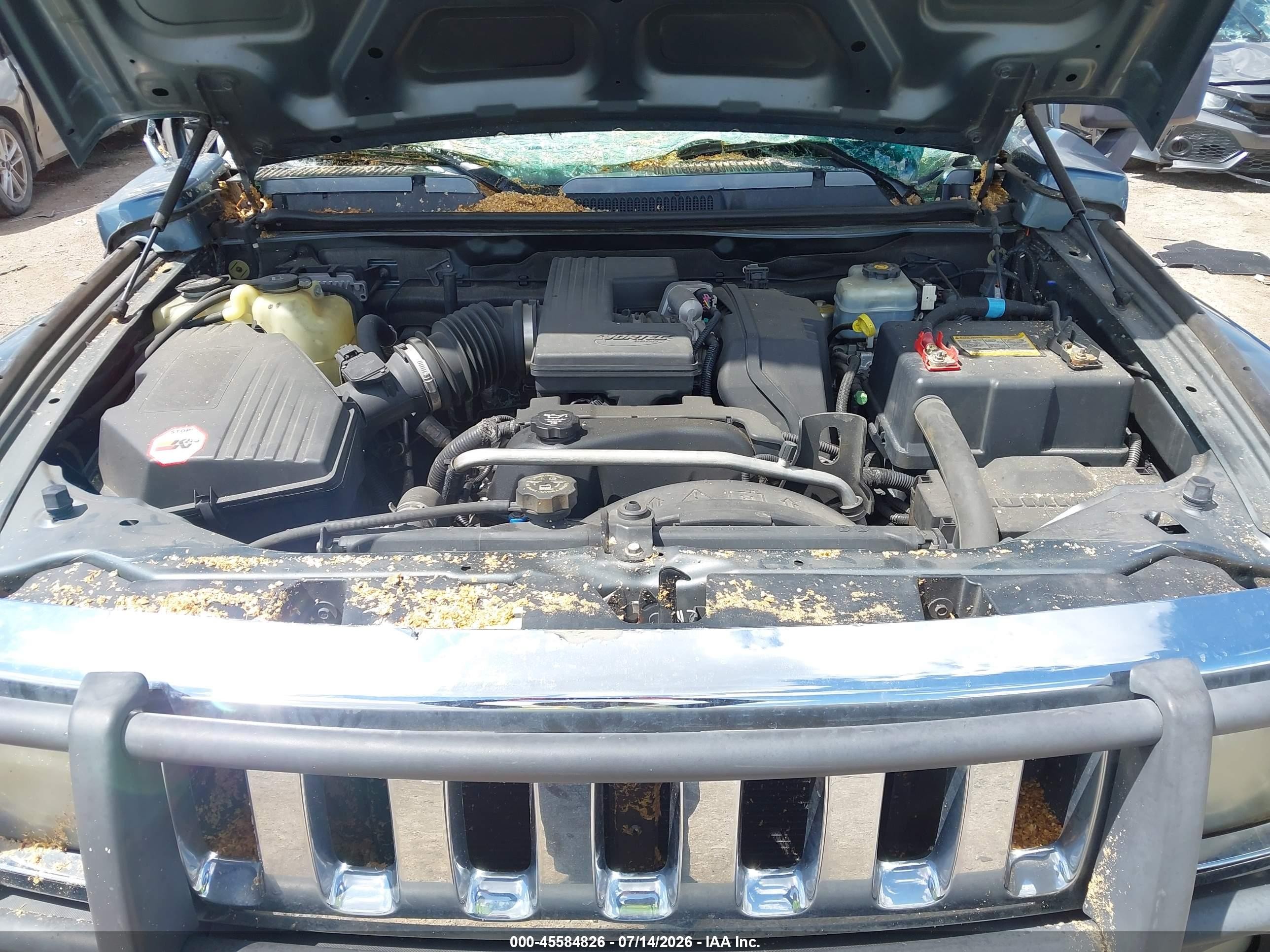 2006 Hummer H3 Suv Gray vin: 5GTDN136368158909