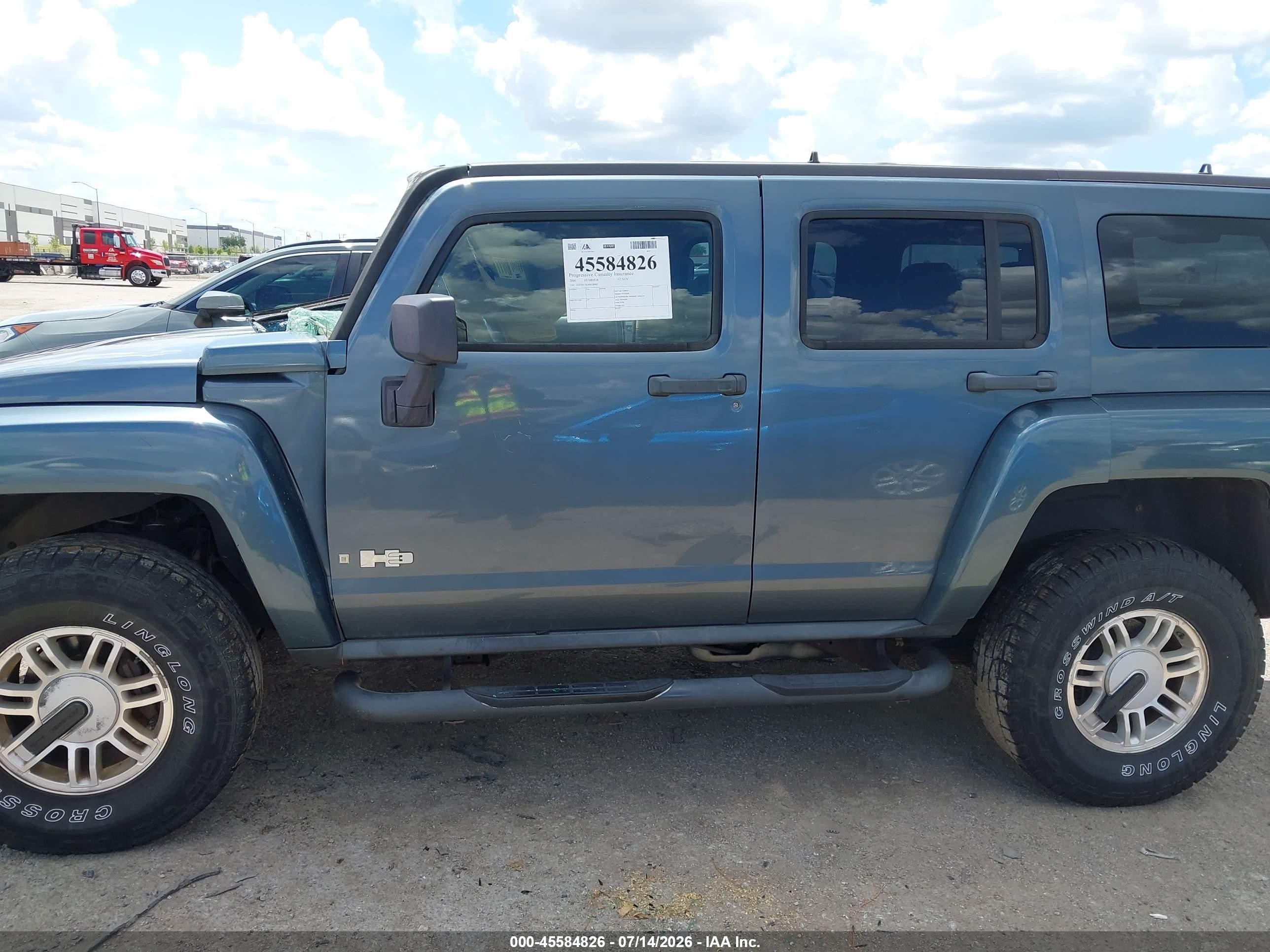 2006 Hummer H3 Suv Gray vin: 5GTDN136368158909