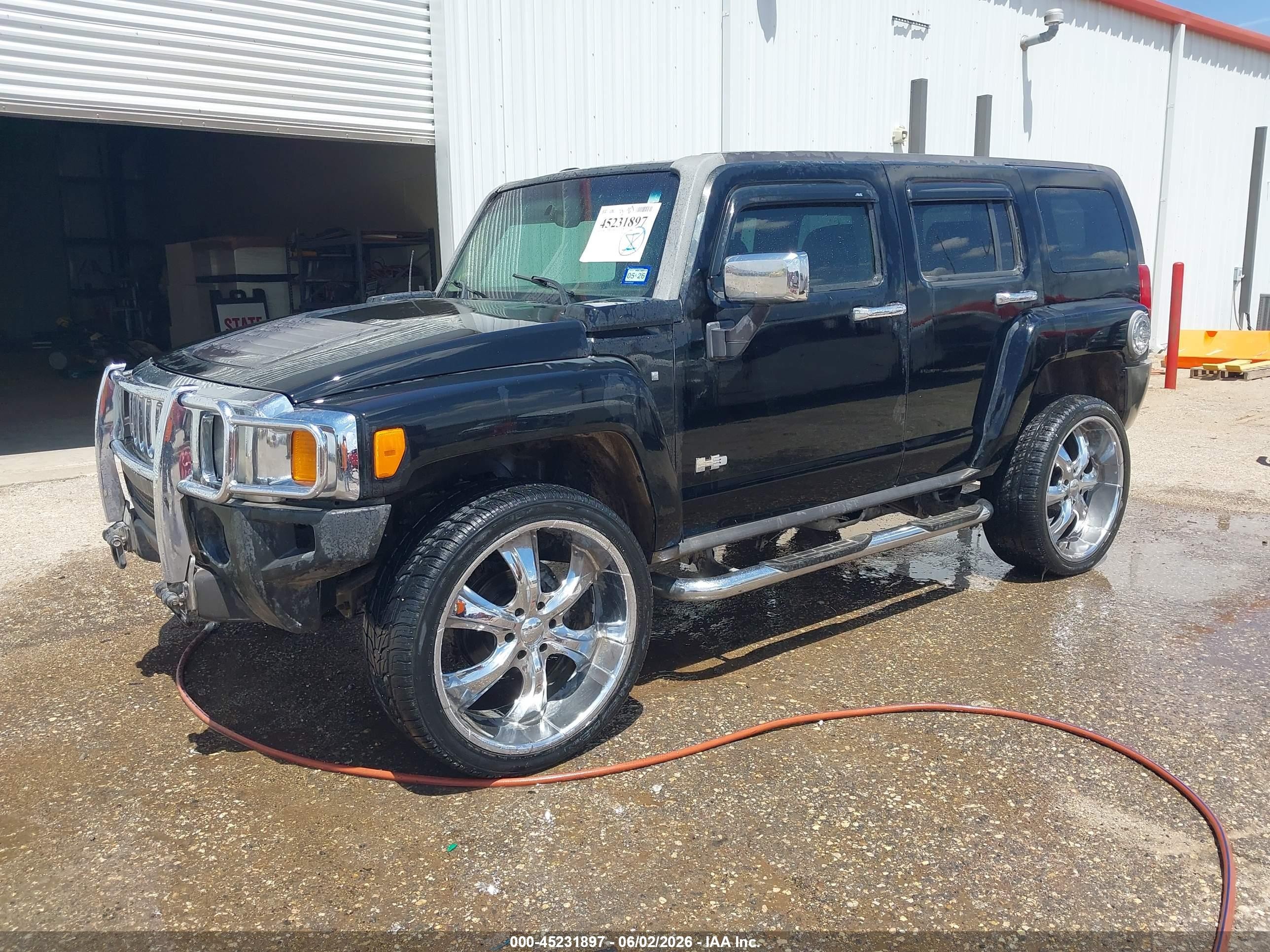 2006 Hummer H3 Suv   Black vin: 5GTDN136368328749