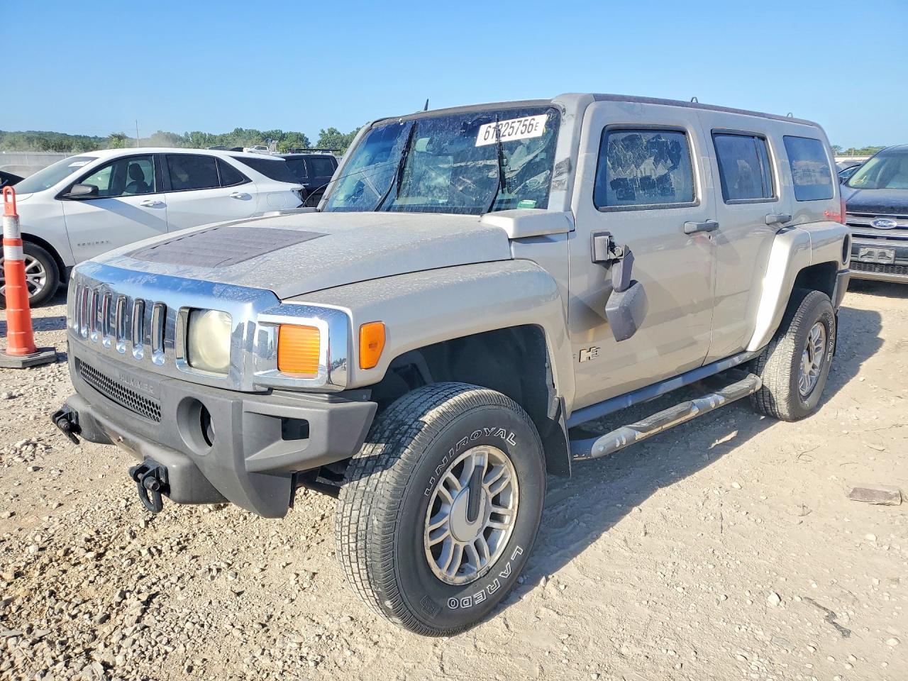 2006 Hummer H3 Silver vin: 5GTDN136468103028
