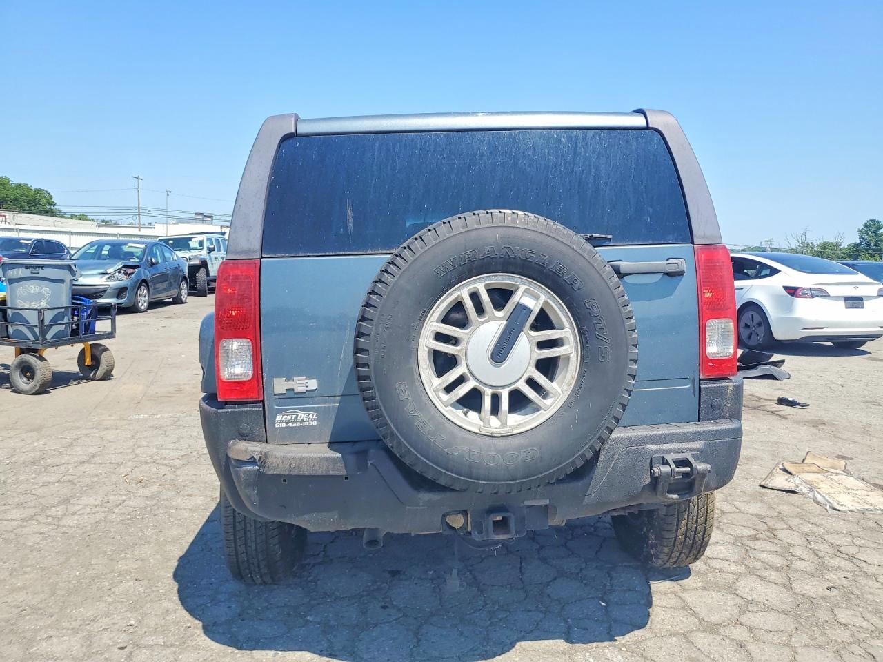 2006 Hummer H3 Blue vin: 5GTDN136468173189