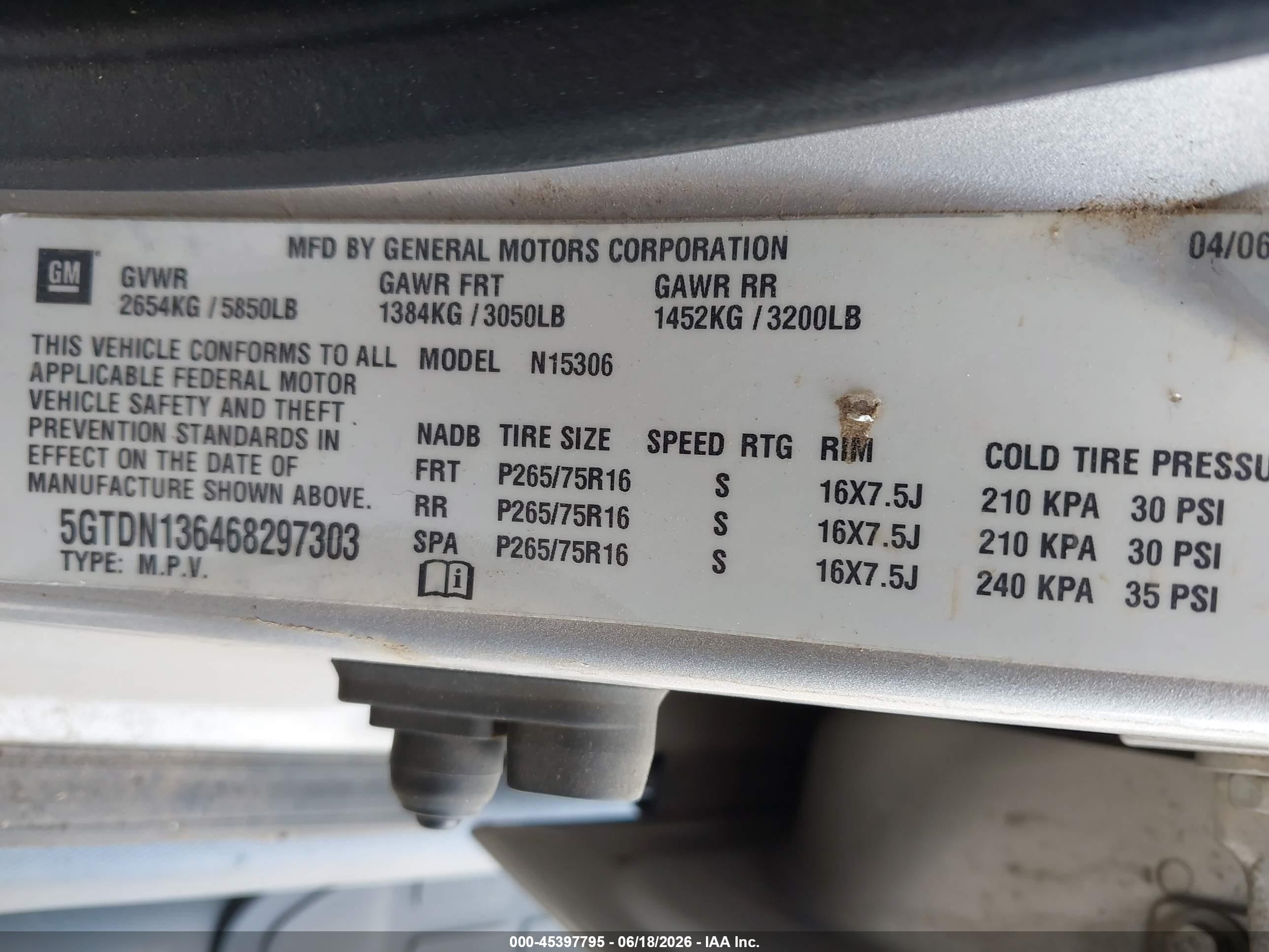2006 Hummer H3 Suv   Silver vin: 5GTDN136468297303