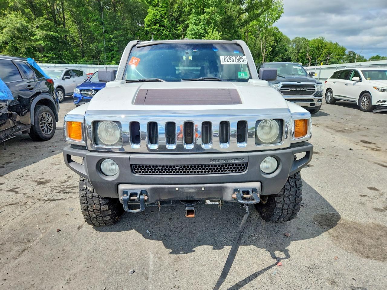 2006 Hummer H3 White vin: 5GTDN136468298631