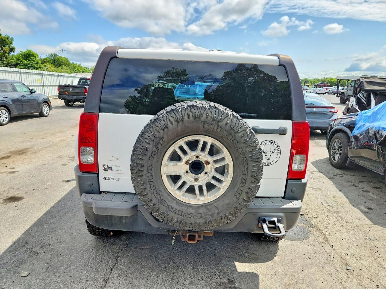 2006 Hummer H3 White vin: 5GTDN136468298631