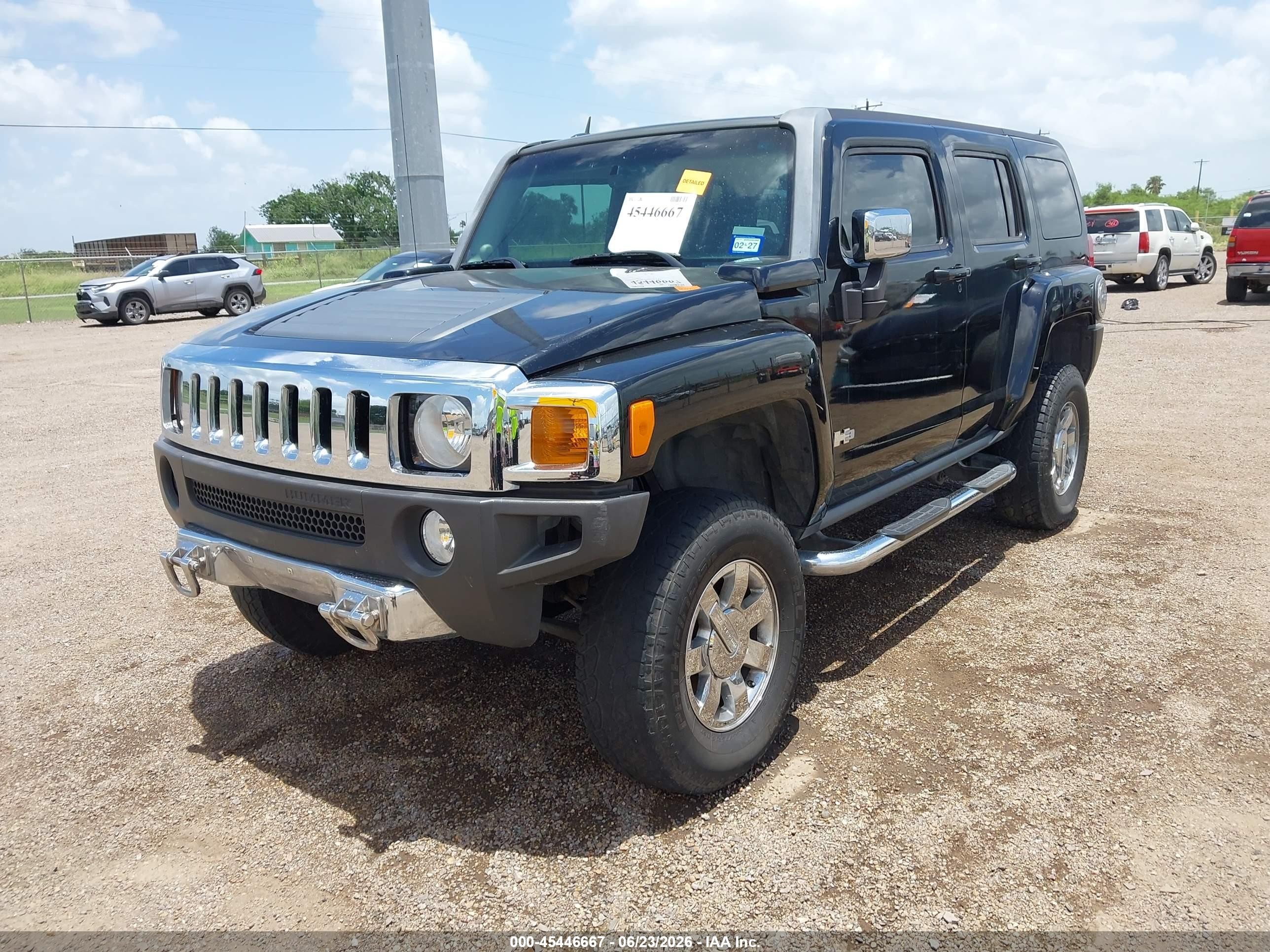 2006 Hummer H3 Suv   Black vin: 5GTDN136468321146