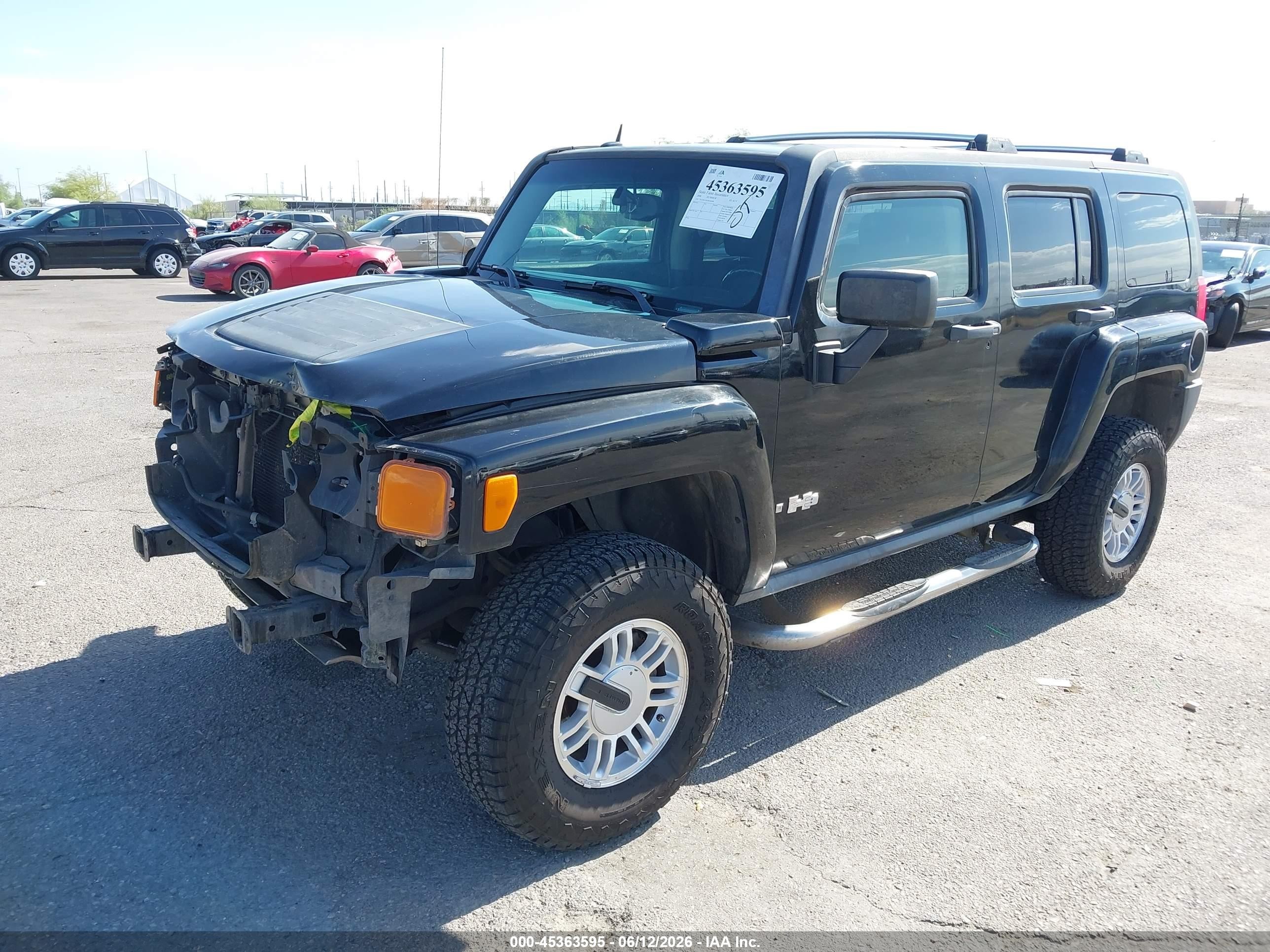 2006 Hummer H3 Suv   Черный vin: 5GTDN136568126284