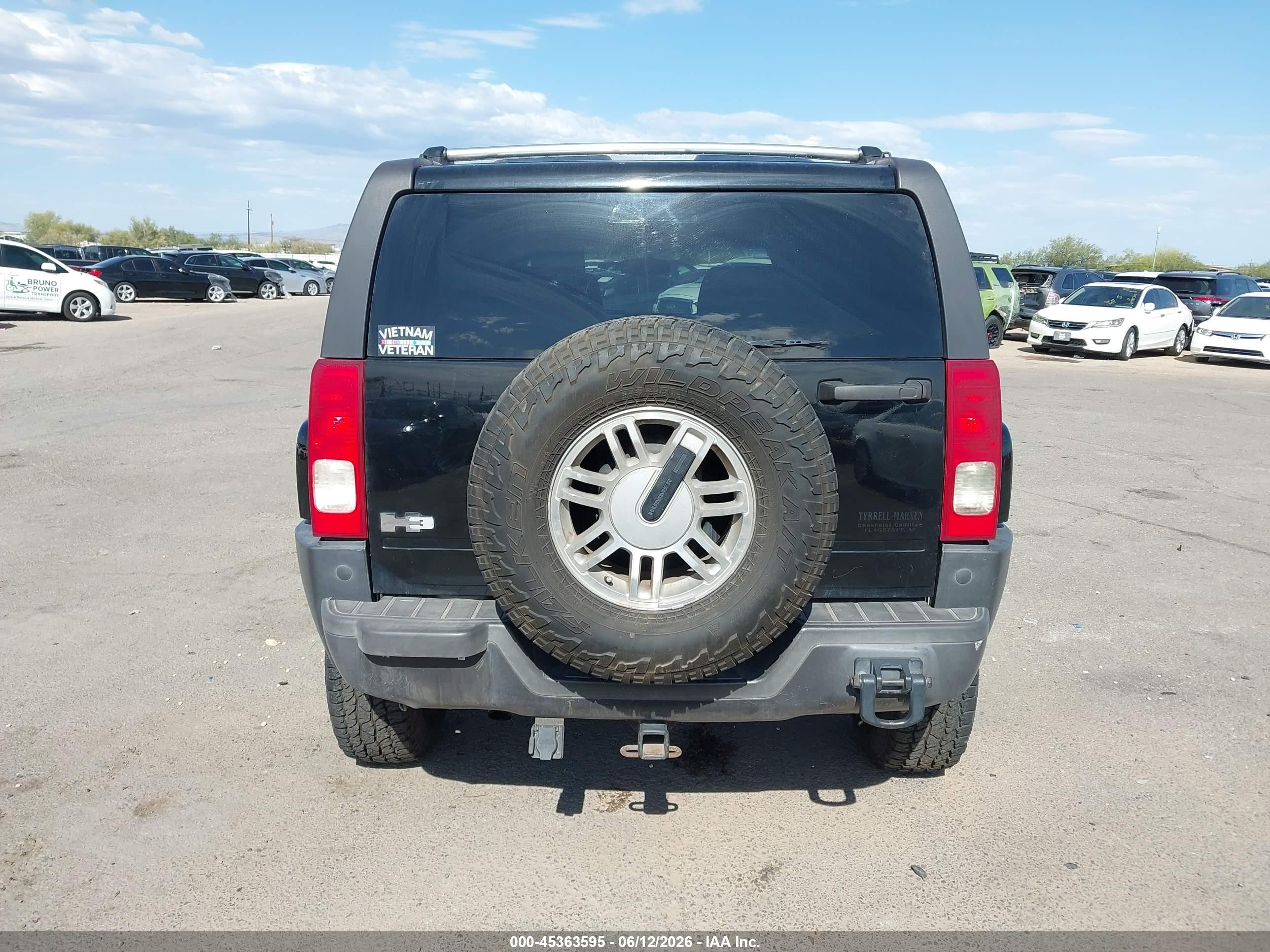 2006 Hummer H3 Suv   Черный vin: 5GTDN136568126284