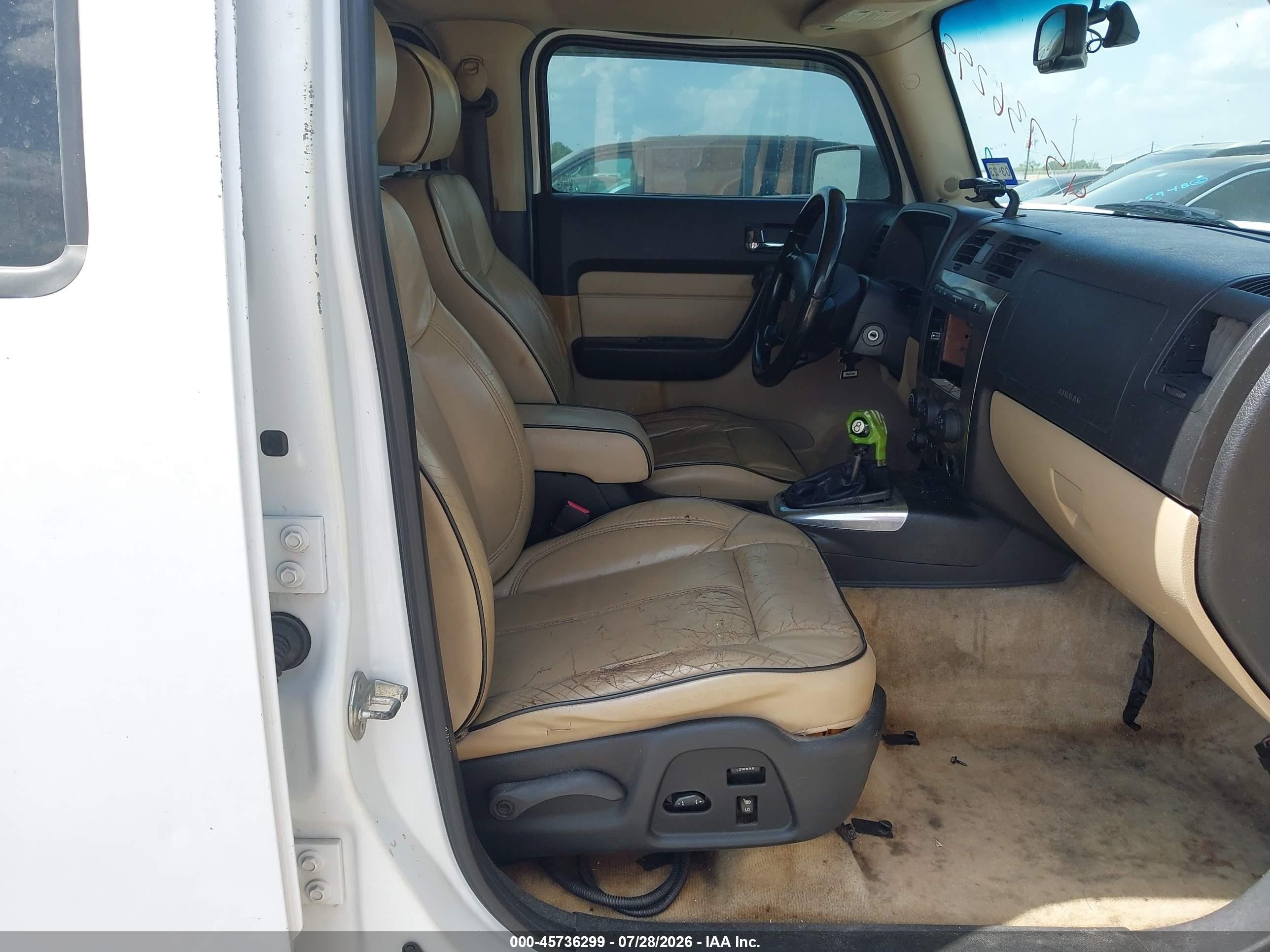2006 Hummer H3 Suv   White vin: 5GTDN136568153937