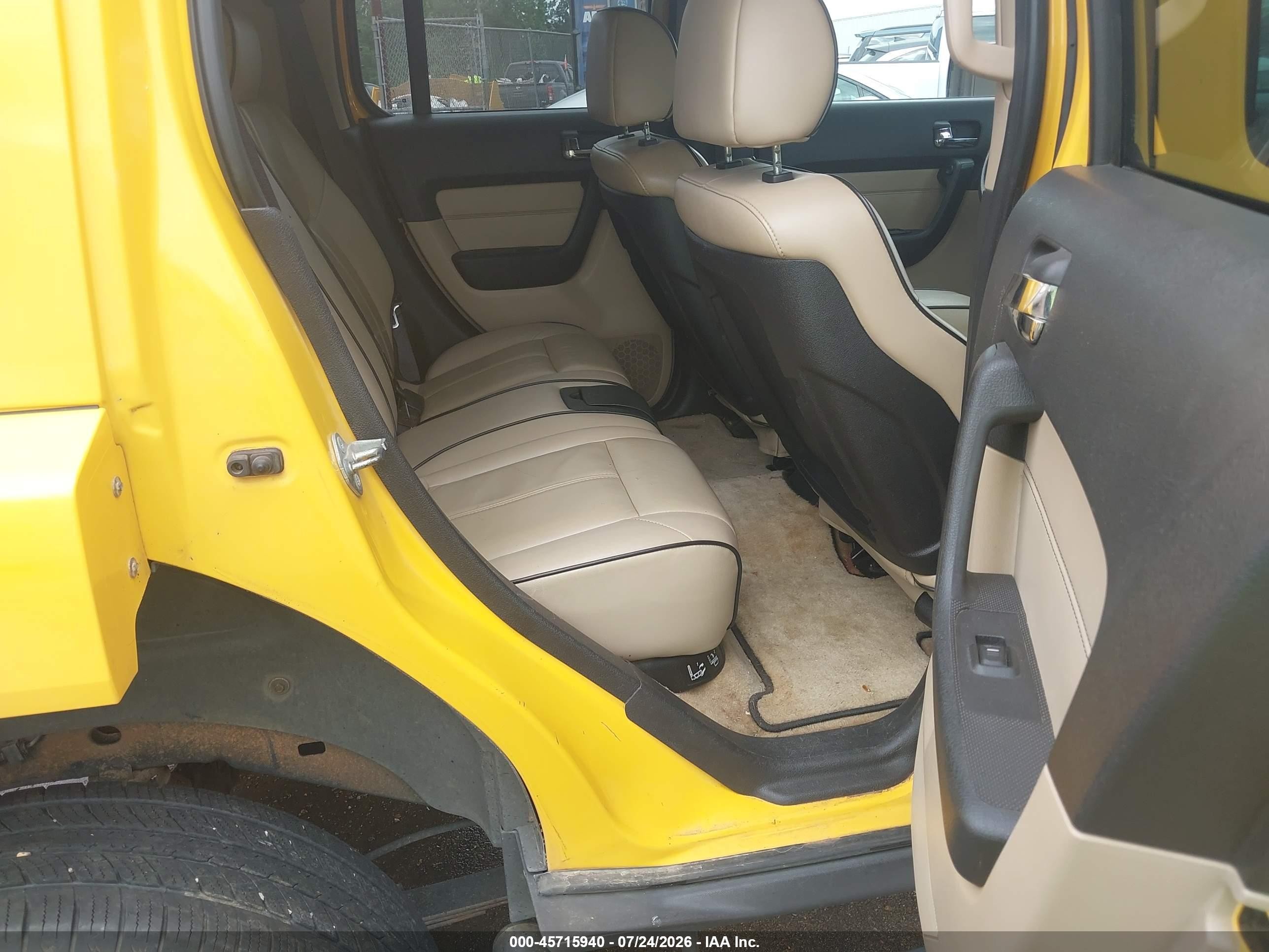 2006 Hummer H3 Suv   Yellow vin: 5GTDN136568295009