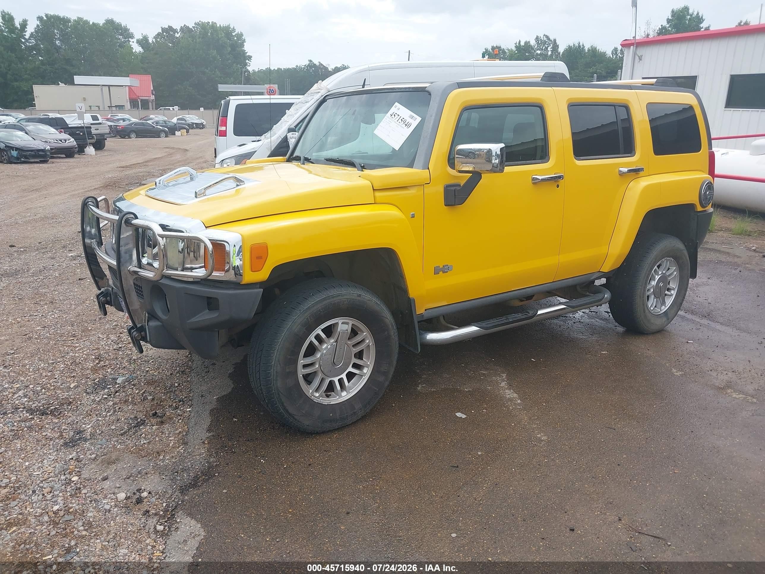 2006 Hummer H3 Suv   Yellow vin: 5GTDN136568295009