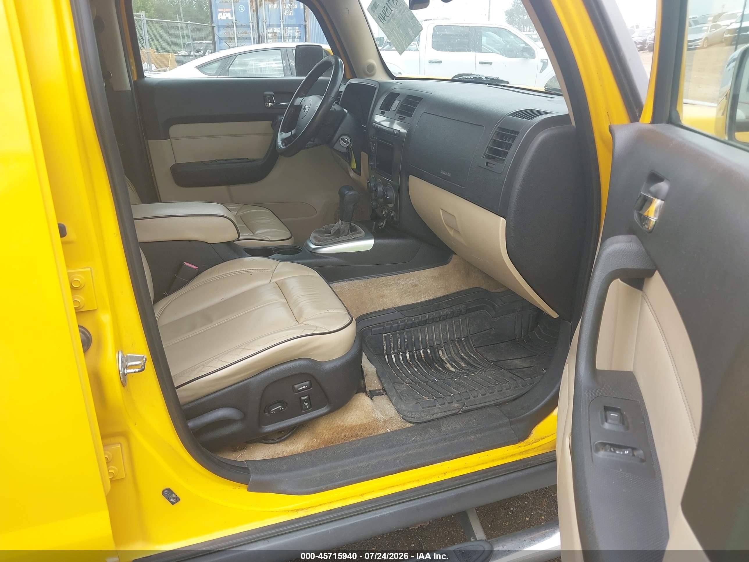 2006 Hummer H3 Suv   Yellow vin: 5GTDN136568295009