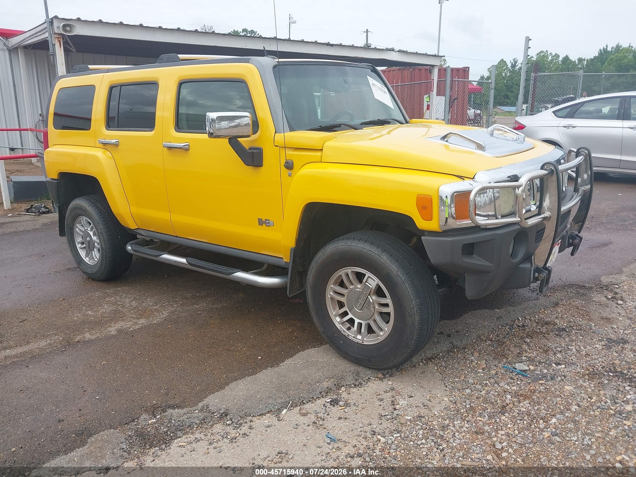 2006 Hummer H3 Suv   Yellow vin: 5GTDN136568295009