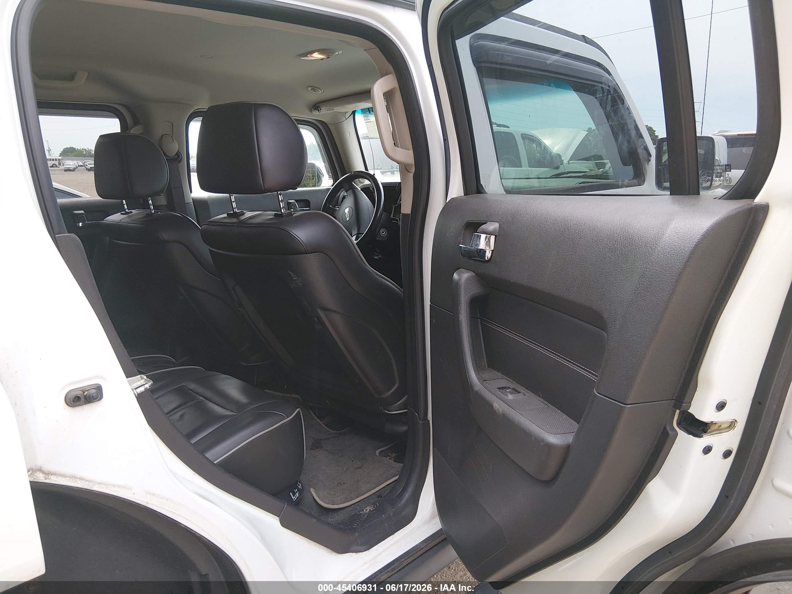 2006 Hummer H3 Suv   White vin: 5GTDN136668106786