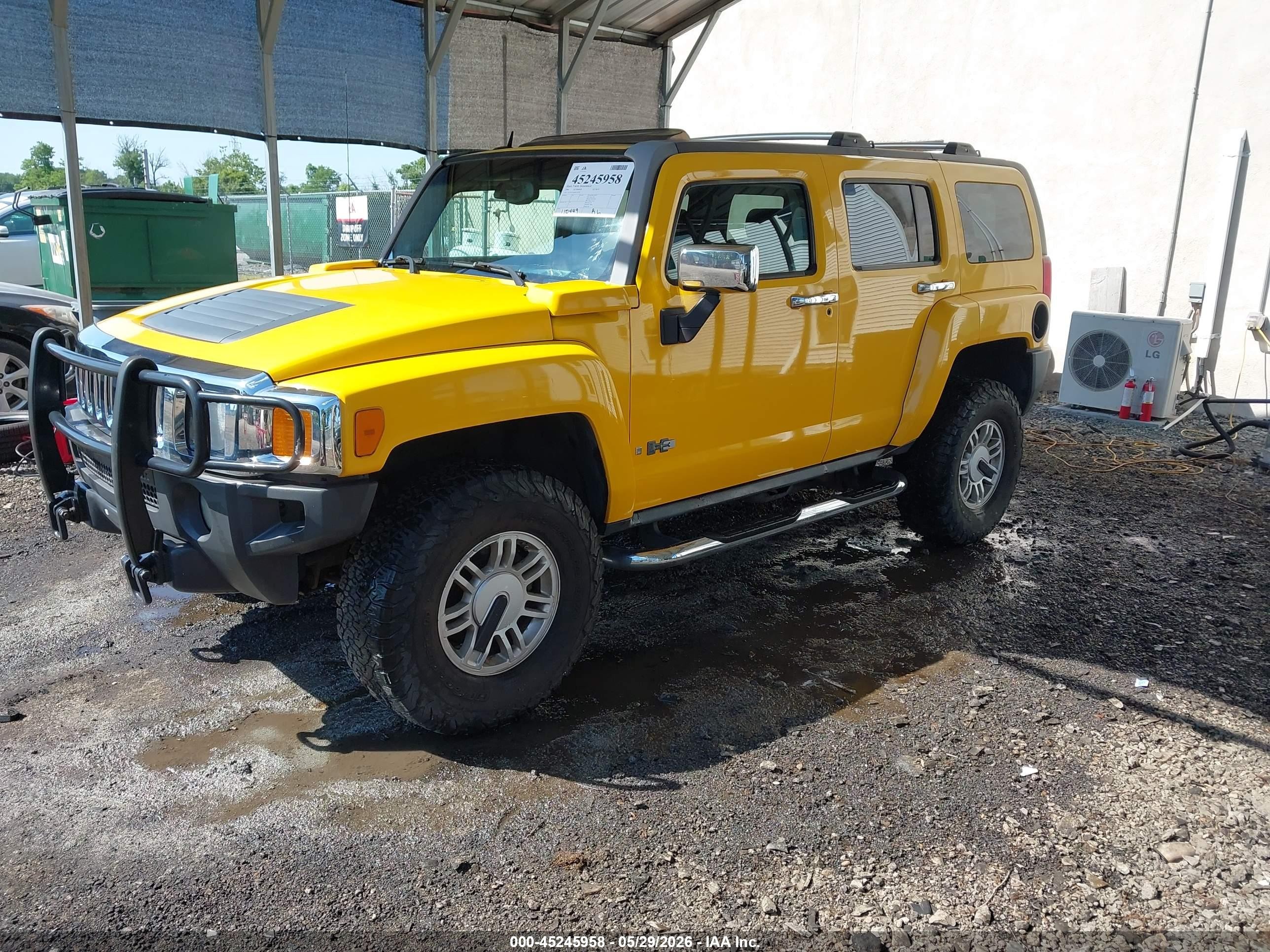 2006 Hummer H3 Suv   Yellow vin: 5GTDN136668116749