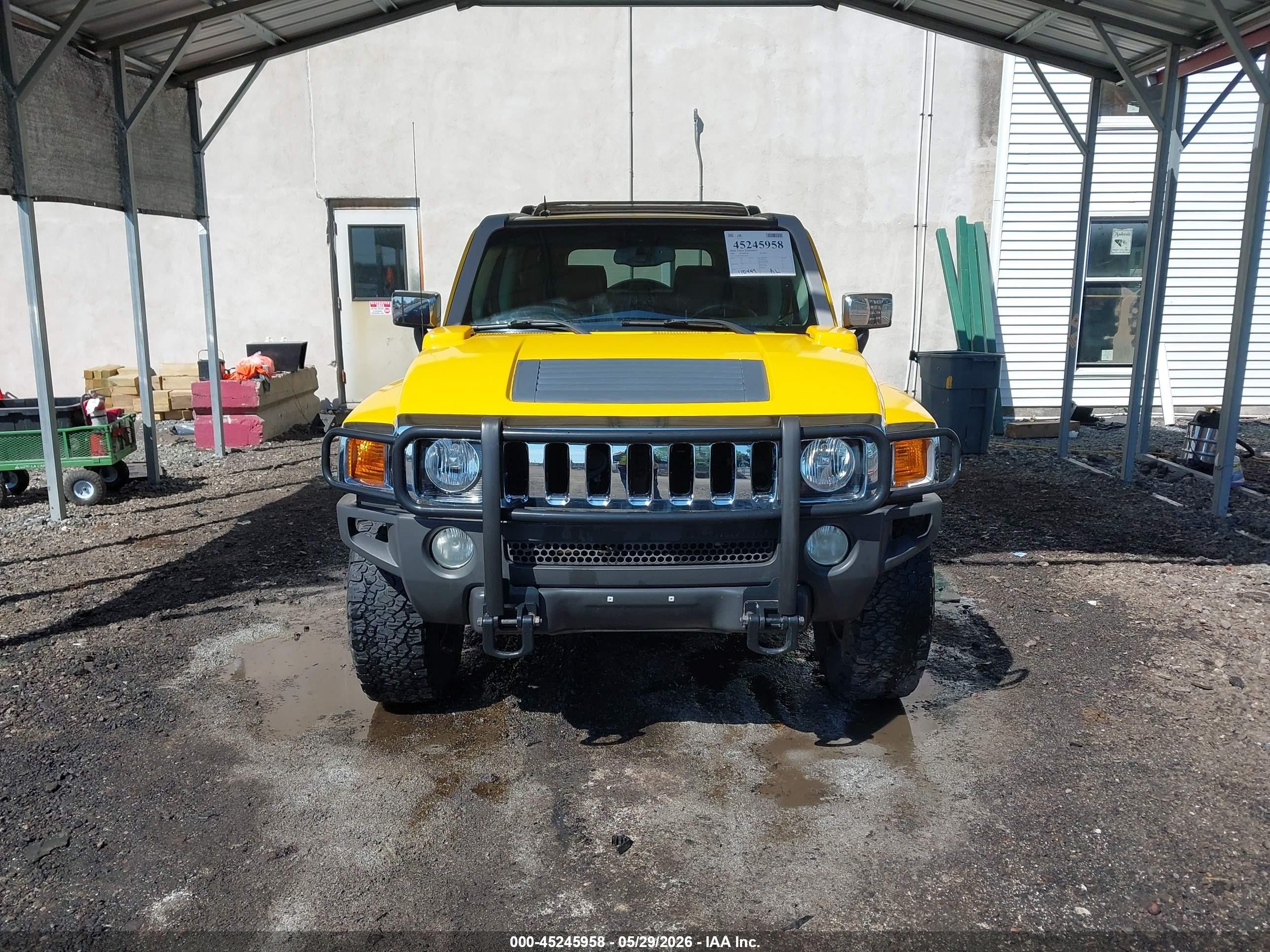 2006 Hummer H3 Suv   Yellow vin: 5GTDN136668116749