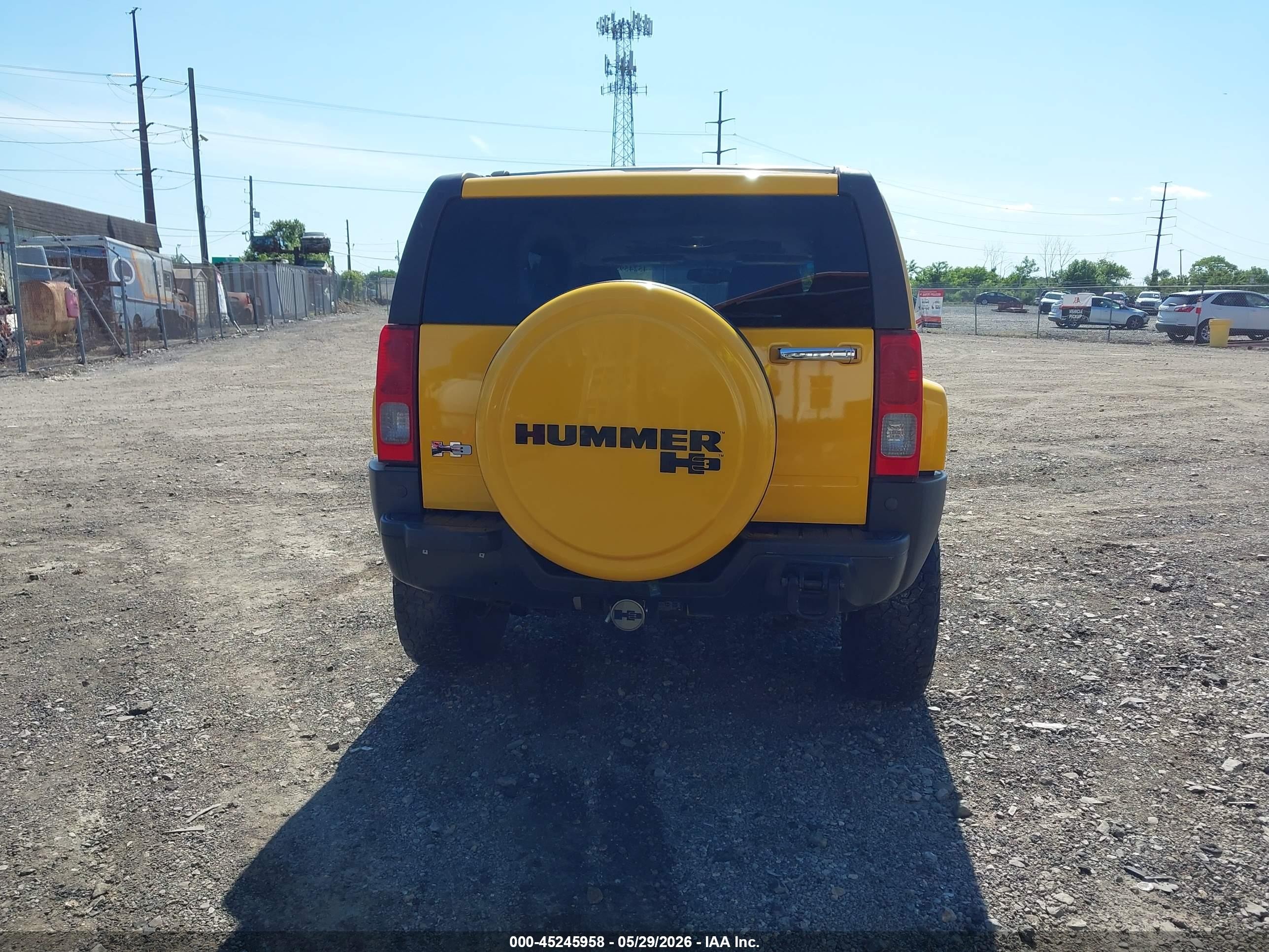 2006 Hummer H3 Suv   Yellow vin: 5GTDN136668116749