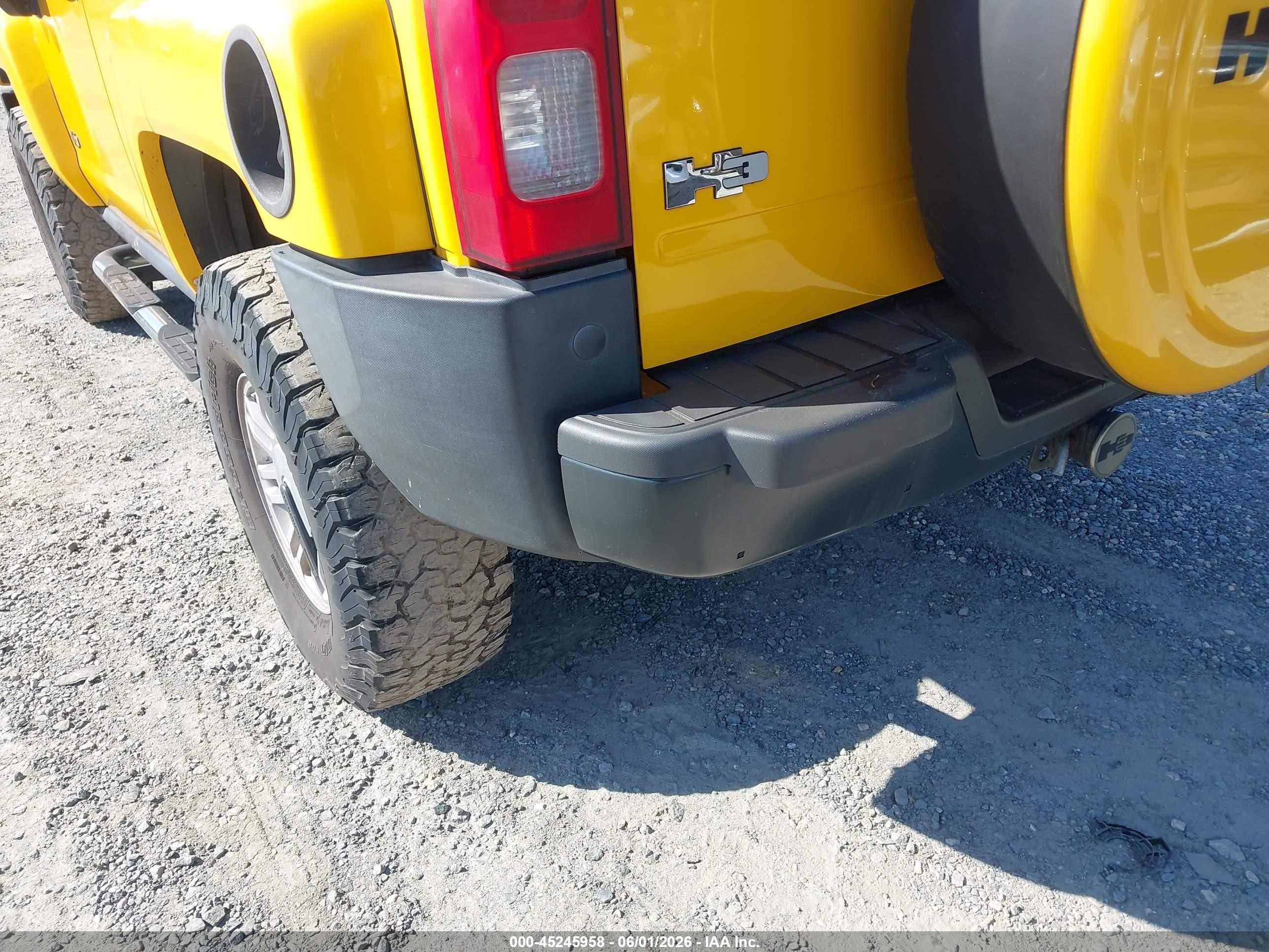2006 Hummer H3 Suv   Yellow vin: 5GTDN136668116749