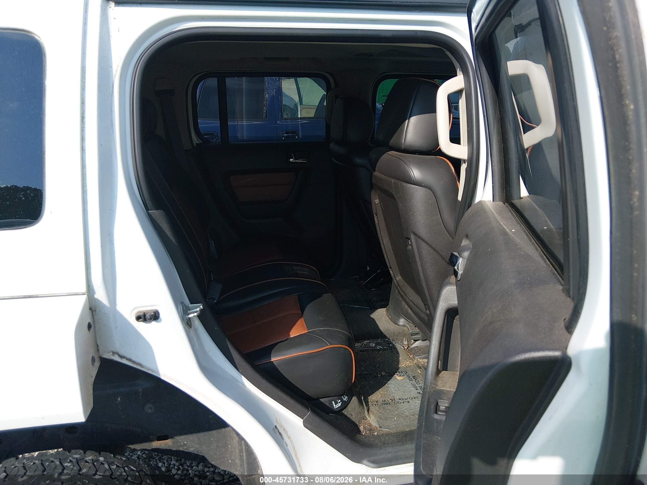2006 Hummer H3 Suv   White vin: 5GTDN136668143675