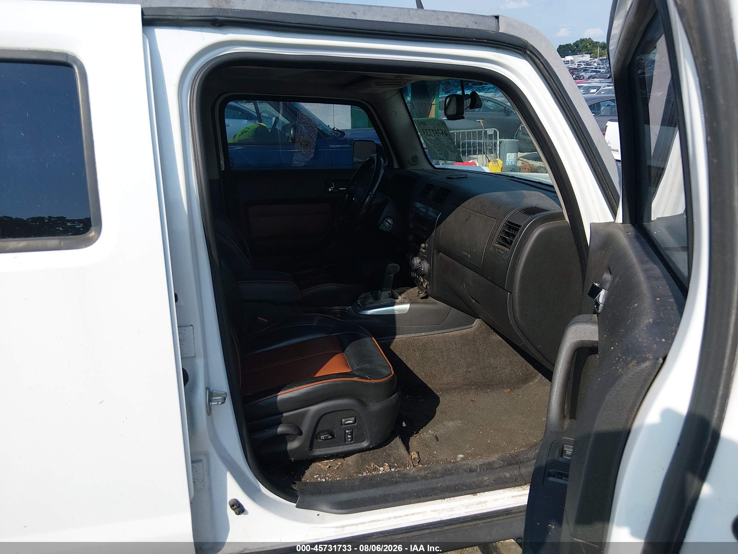 2006 Hummer H3 Suv   White vin: 5GTDN136668143675