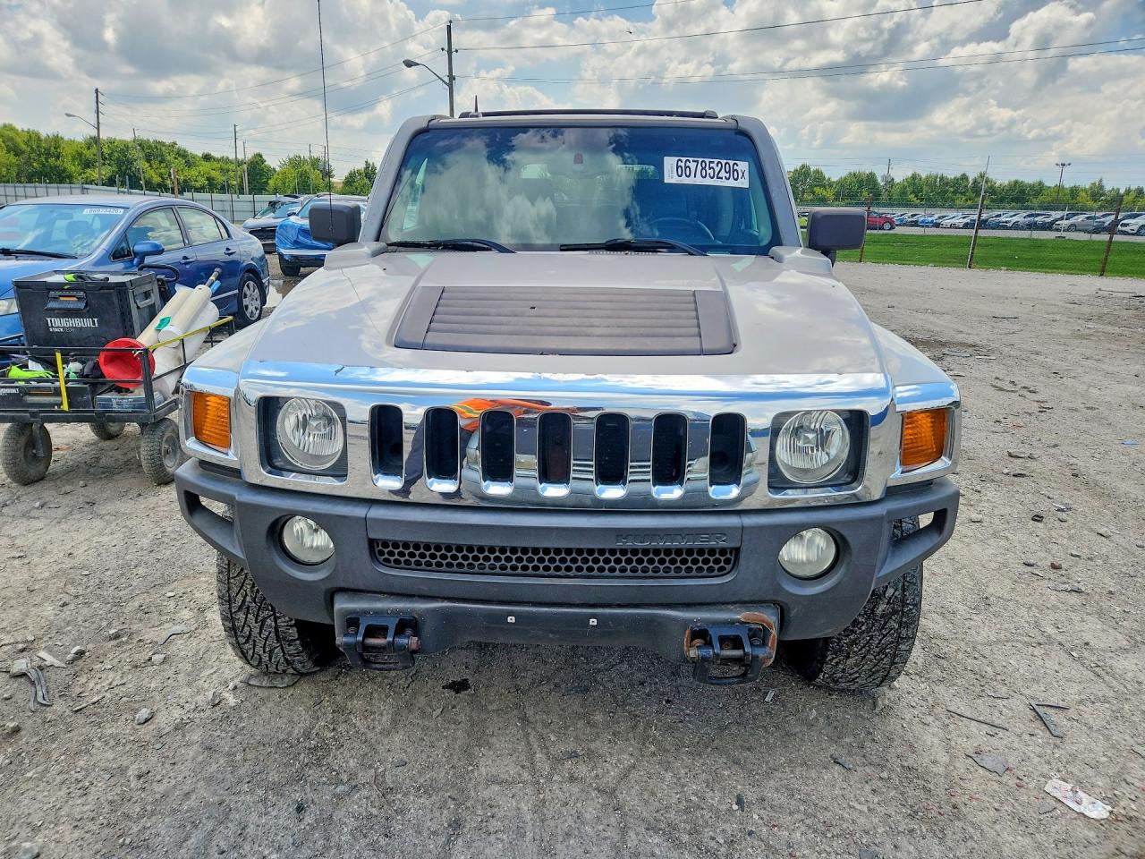 2006 Hummer H3 Gray vin: 5GTDN136668262407