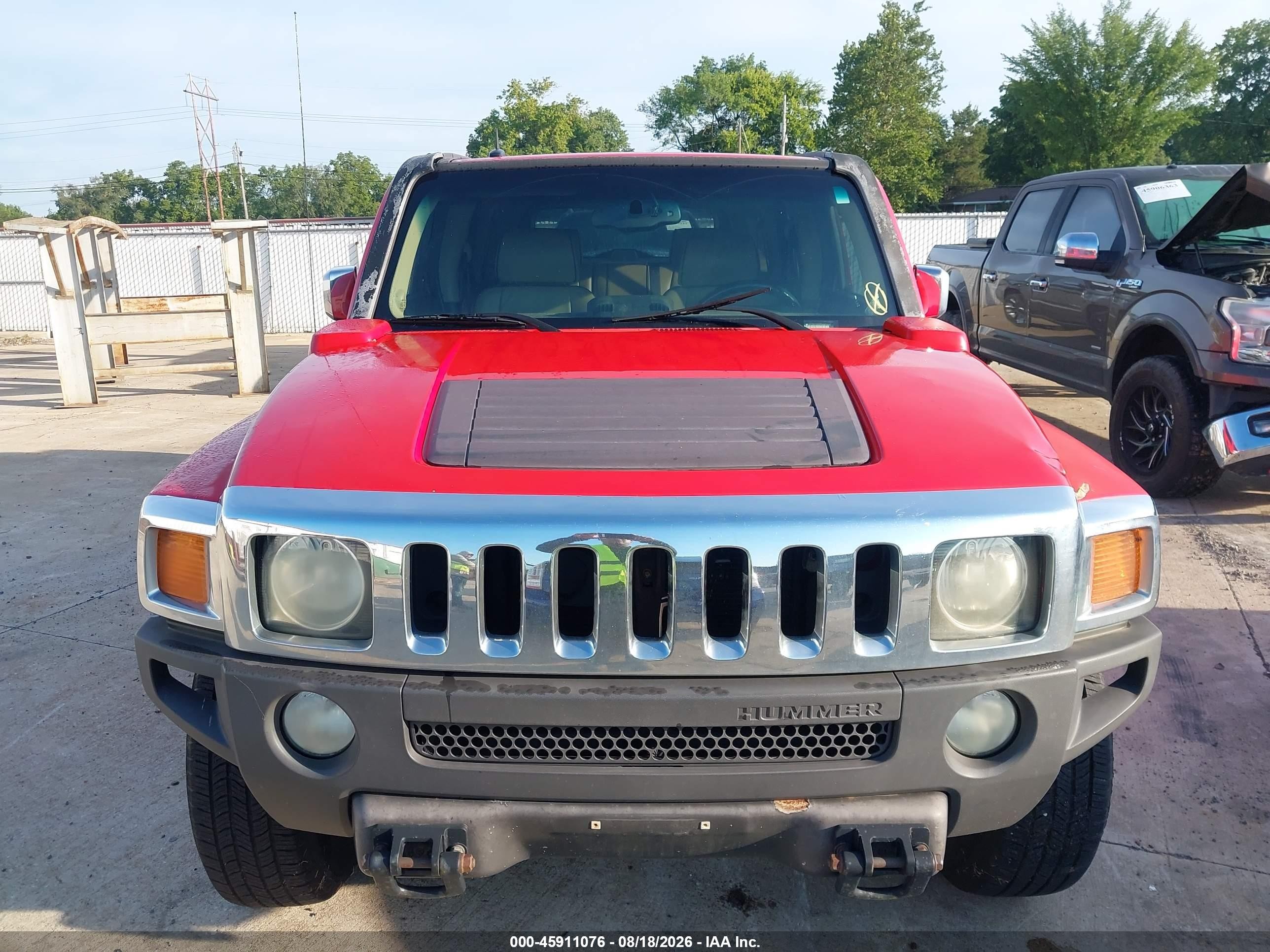 2006 Hummer H3 Suv   Red vin: 5GTDN136668308740