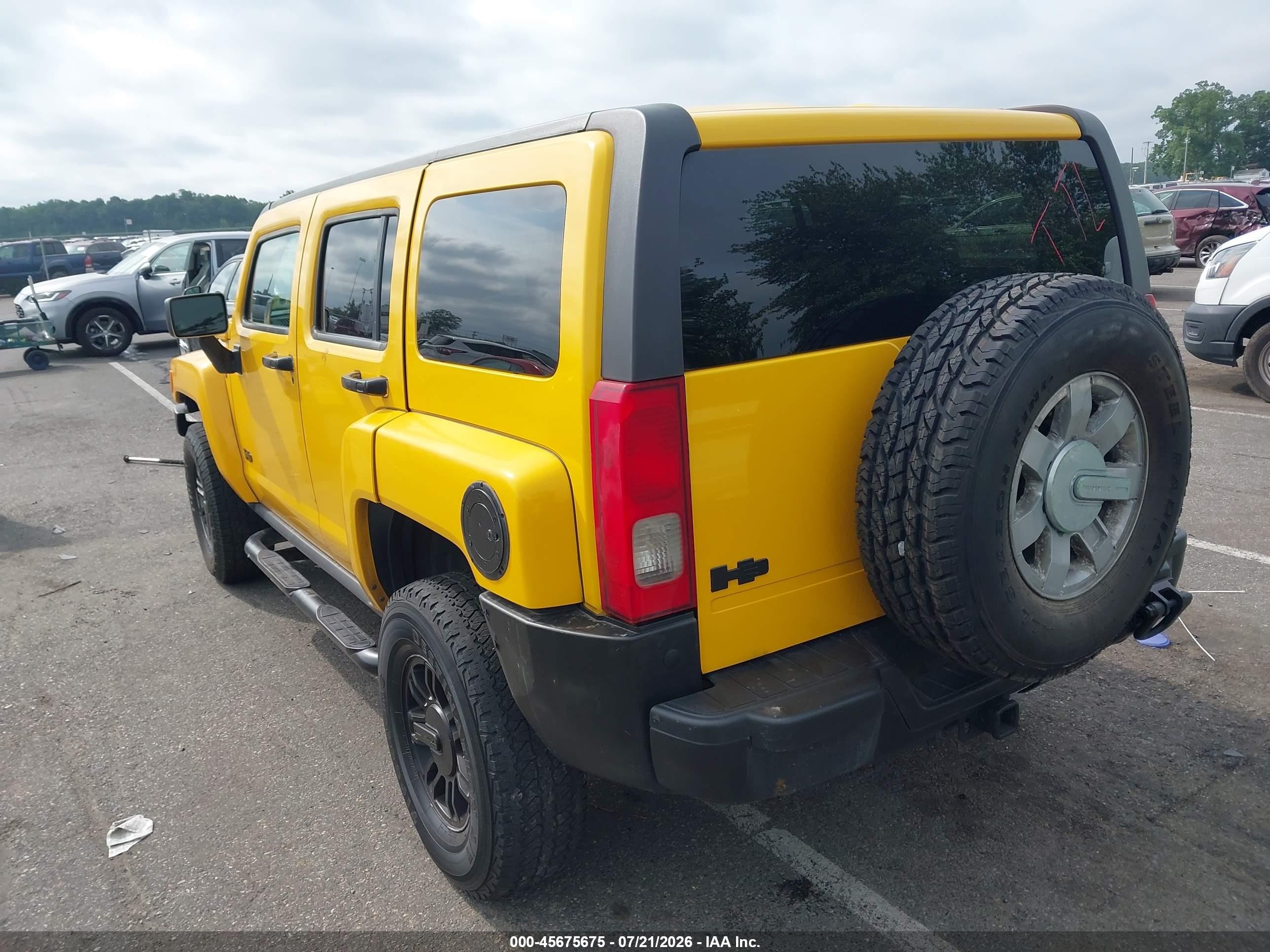 2006 Hummer H3 Suv   Желтый vin: 5GTDN136668314635