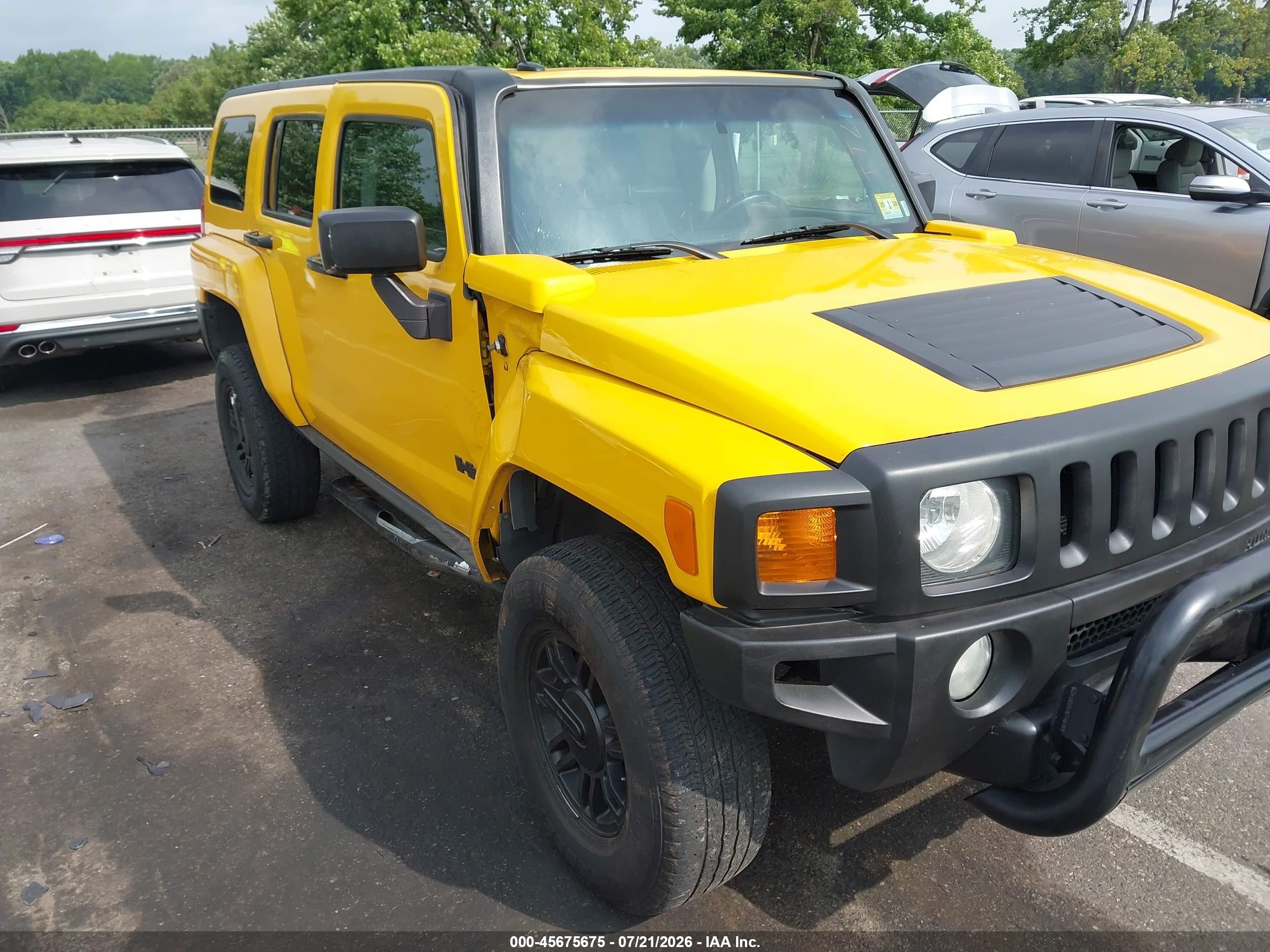 2006 Hummer H3 Suv   Желтый vin: 5GTDN136668314635