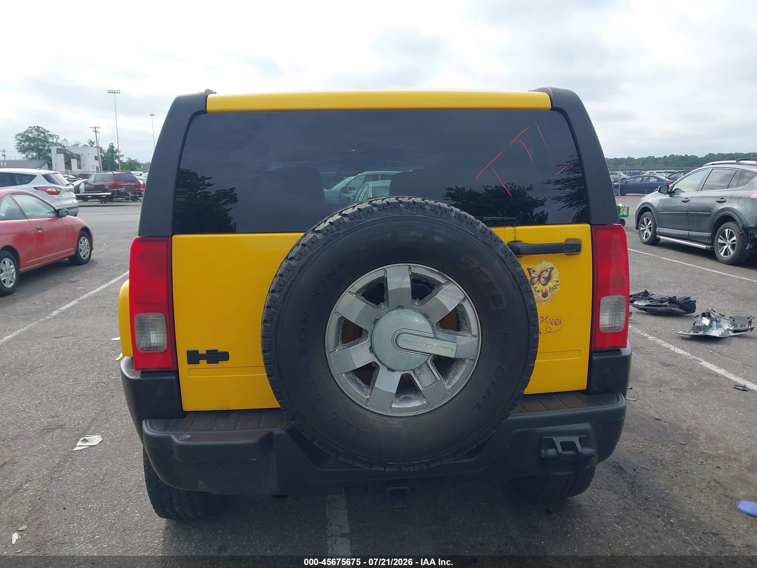 2006 Hummer H3 Suv   Желтый vin: 5GTDN136668314635