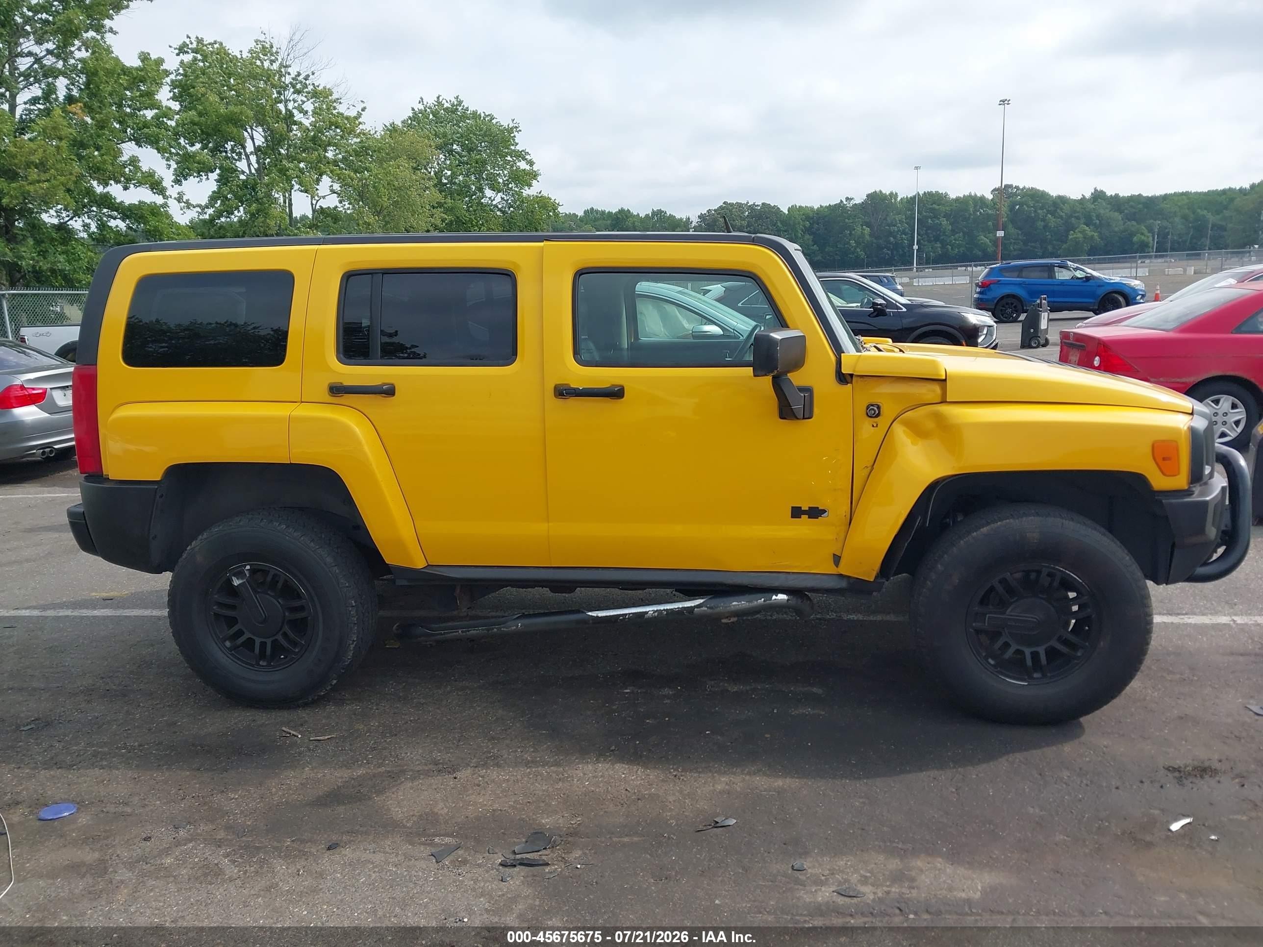 2006 Hummer H3 Suv   Желтый vin: 5GTDN136668314635