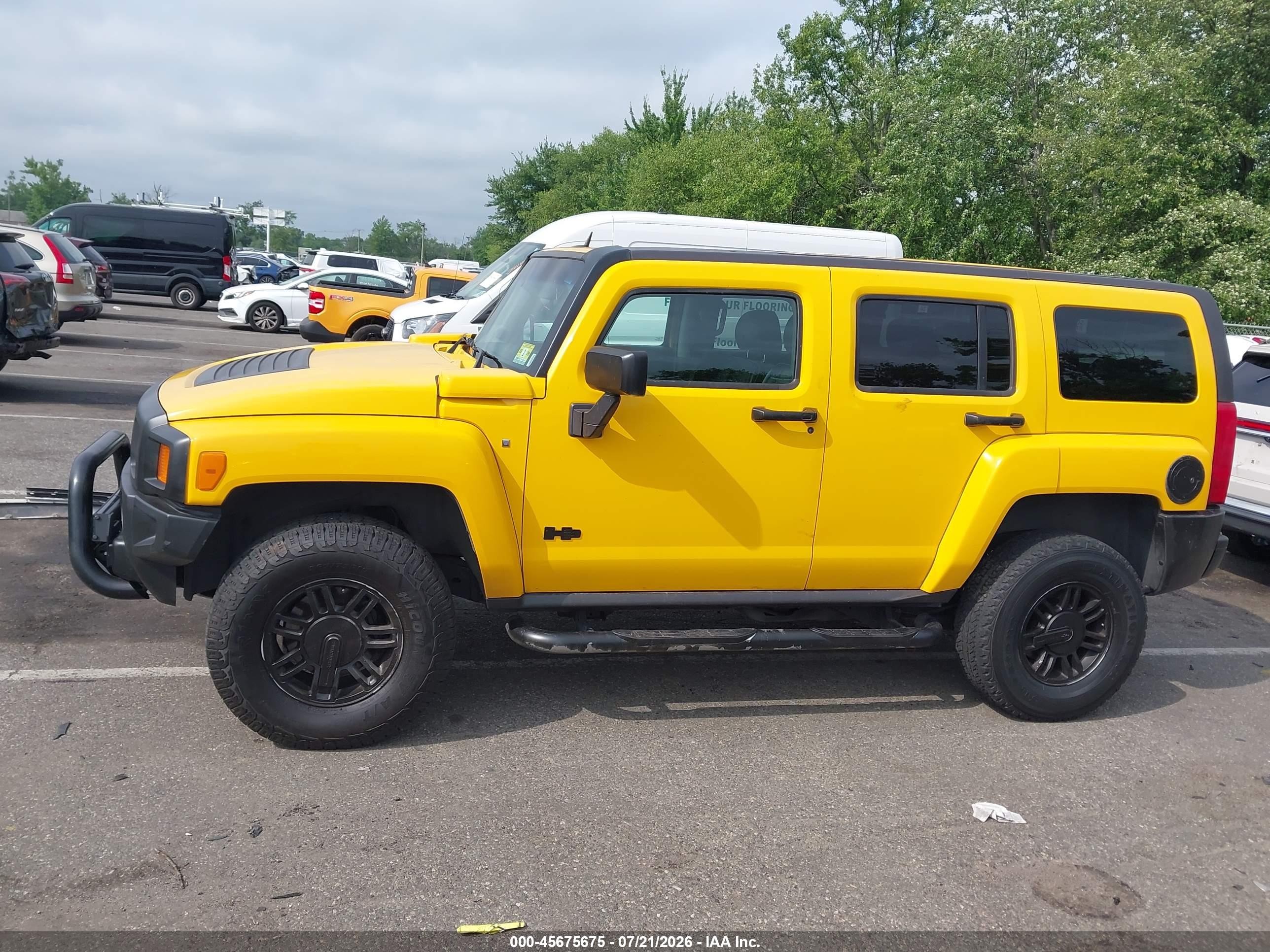 2006 Hummer H3 Suv   Желтый vin: 5GTDN136668314635