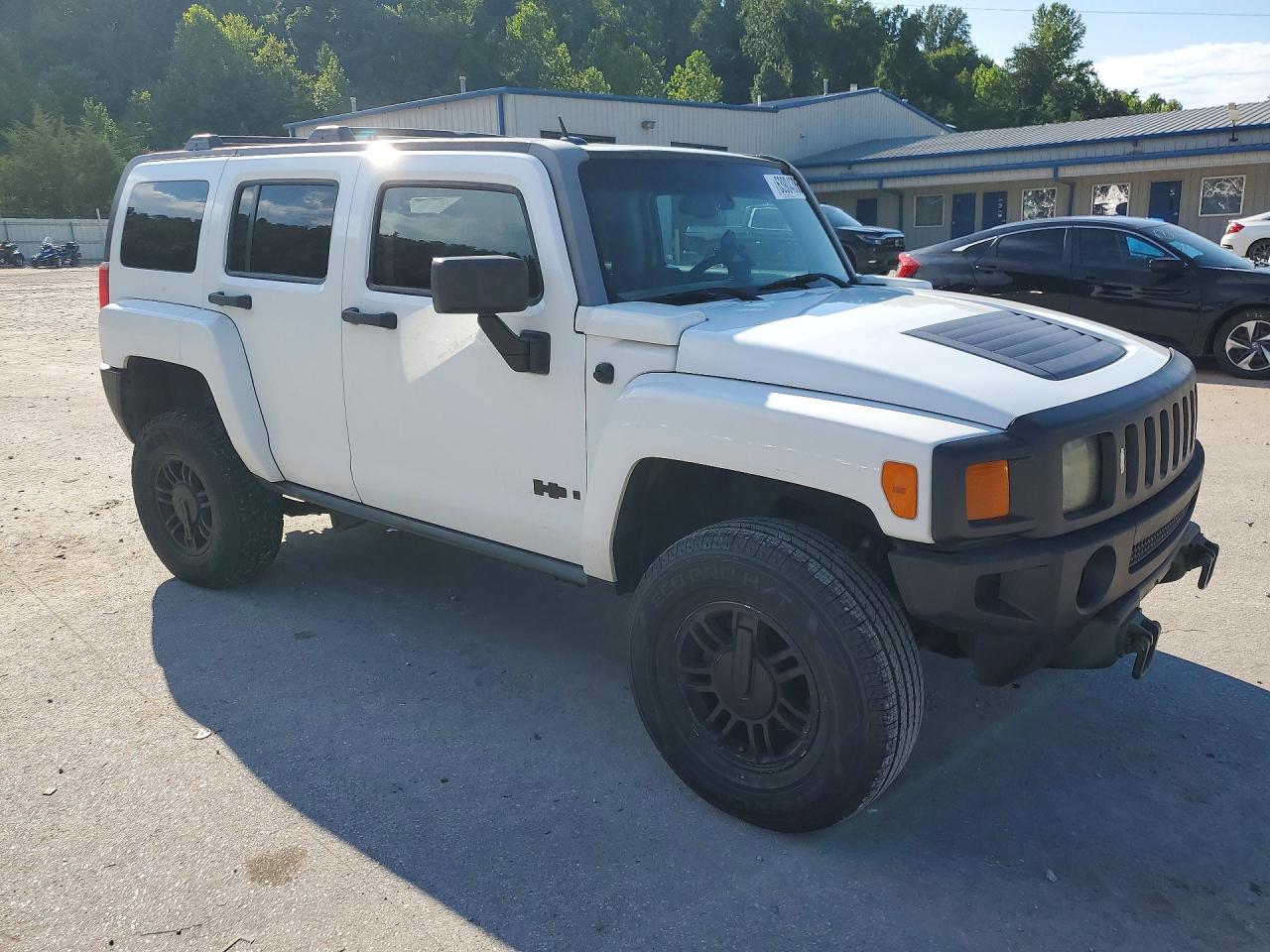 2006 Hummer H3 White vin: 5GTDN136768102956