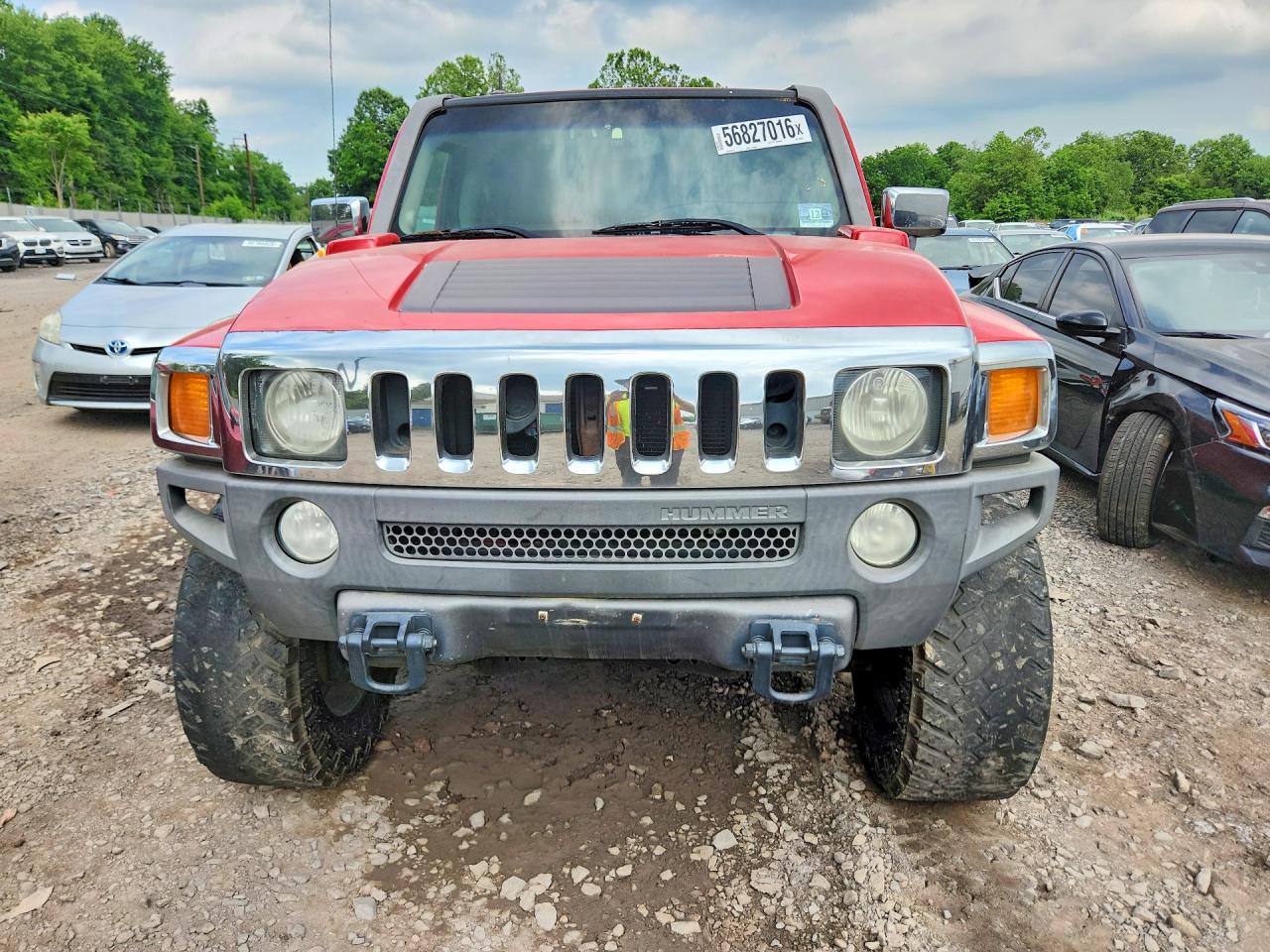 2006 Hummer H3 X Red vin: 5GTDN136768109938
