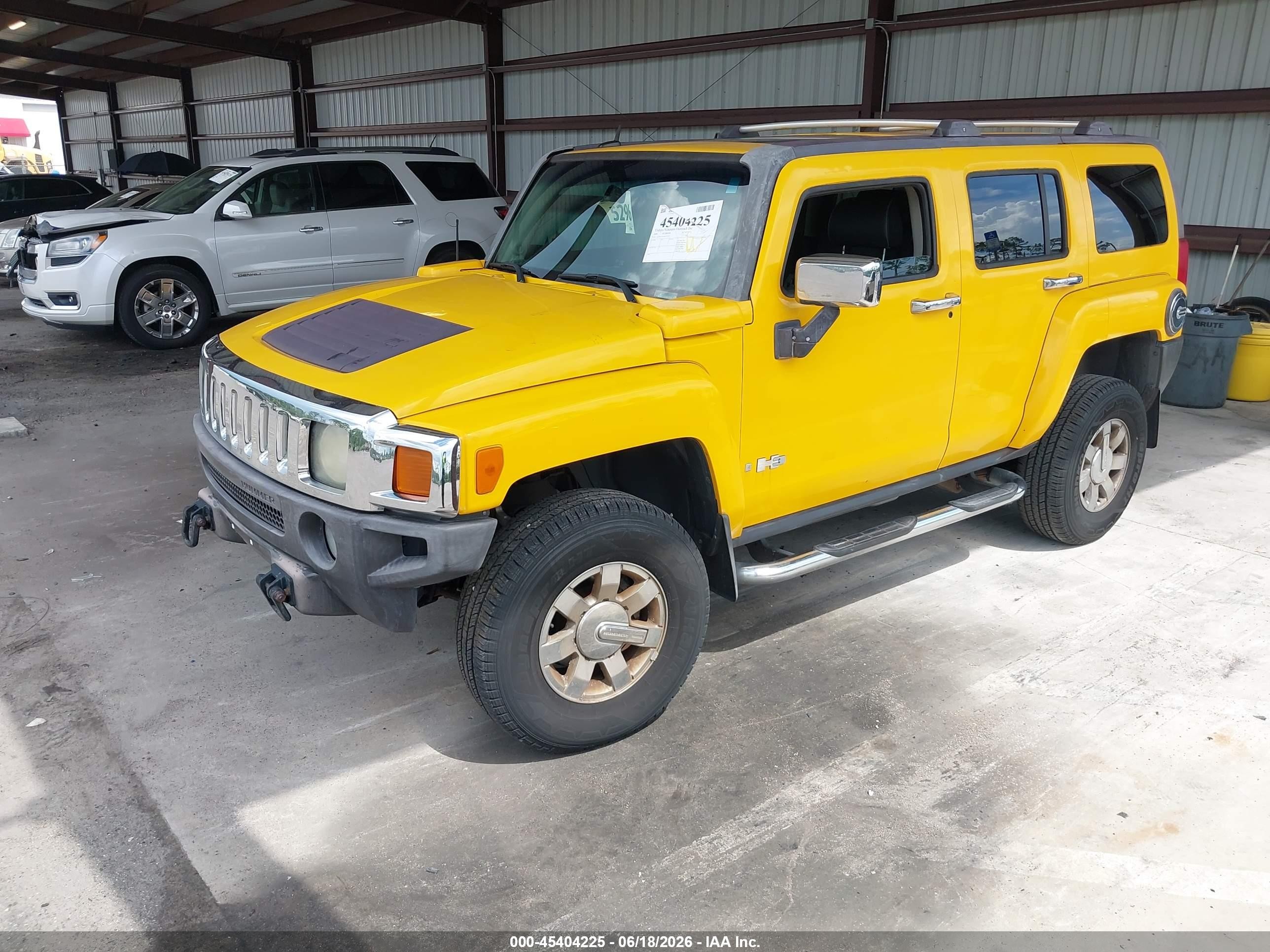 2006 Hummer H3 Suv   Yellow vin: 5GTDN136768157519